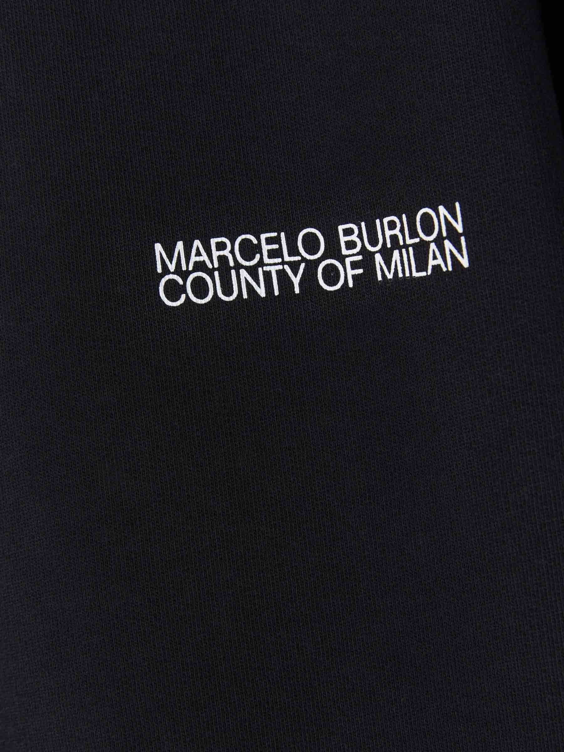 Marcelo Burlon Sudadera County Of Milan color Negro sku 545-001103 01 - Foto 4
