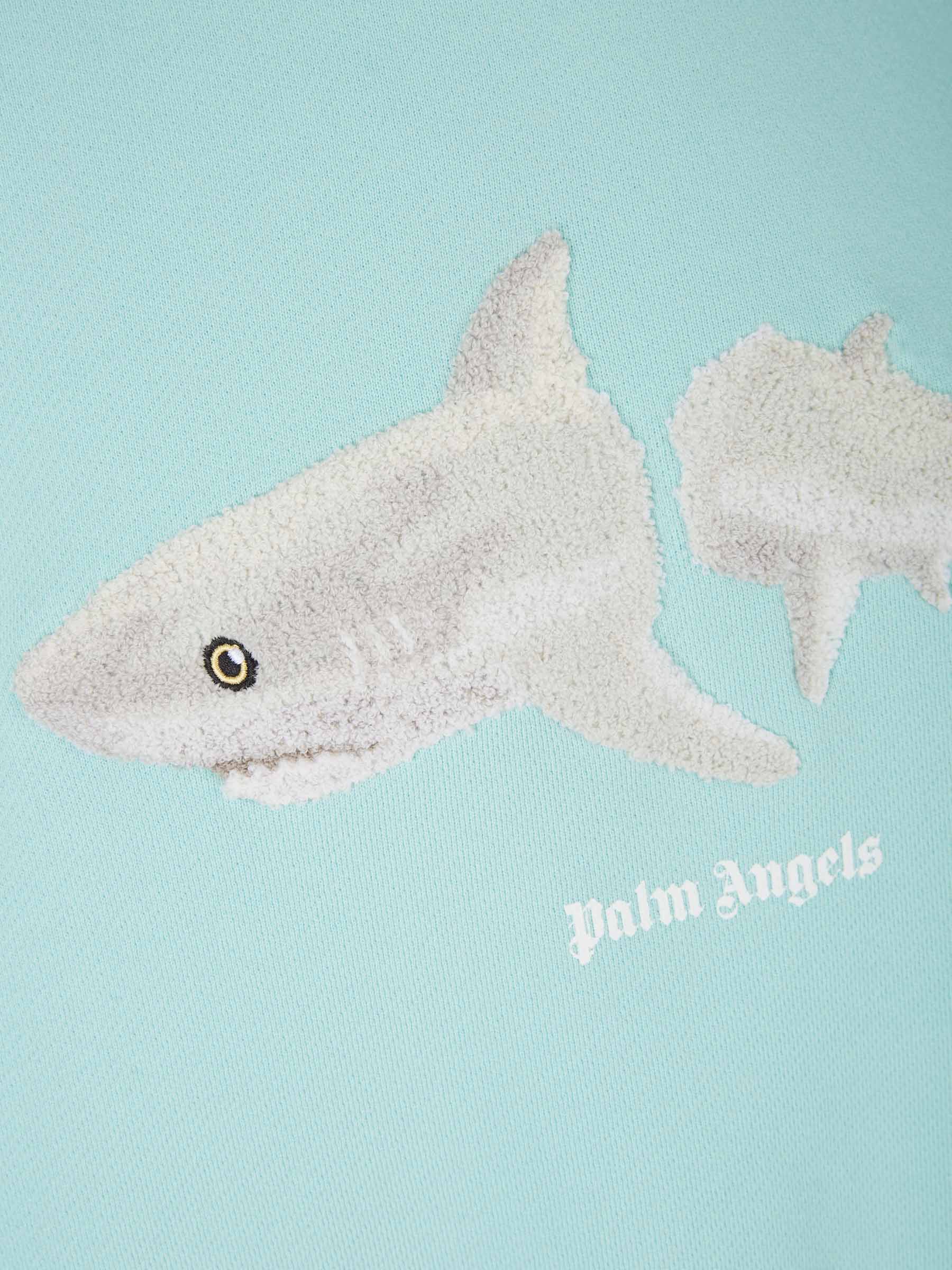 Outlet online Palm Angels Hombre Sudadera Shark Logo color Azul Cielo sku 545-001186 01 - Foto 4