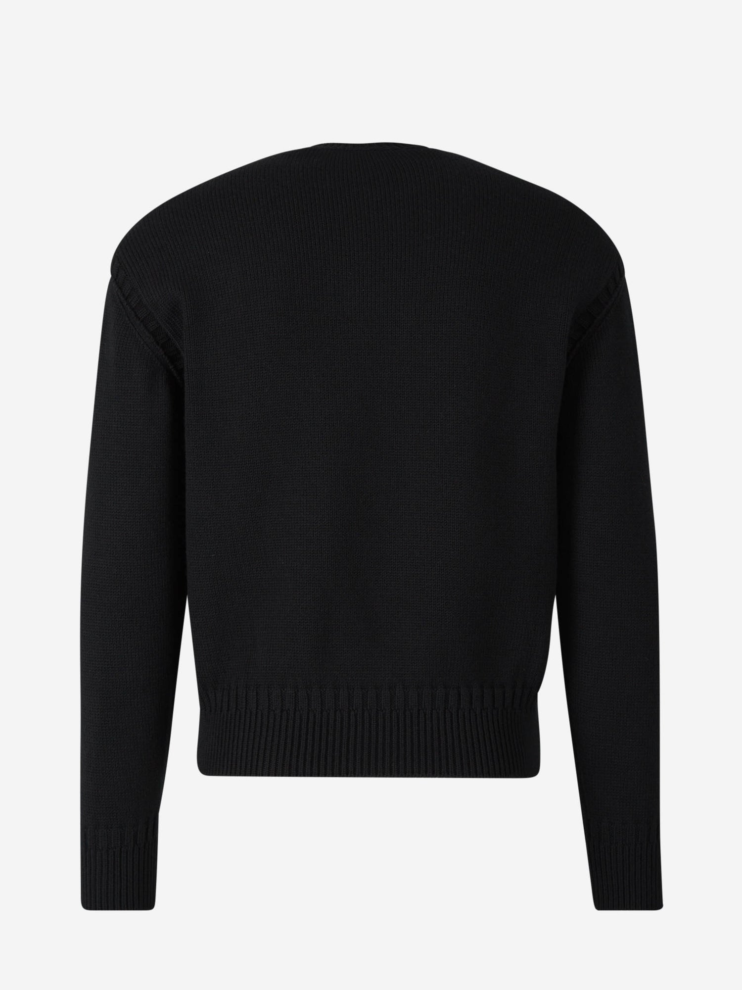 Outlet online Alexander McQueen Hombre Jersey Punto Logo 92 color Negro sku 545-001201 01 - Foto 2