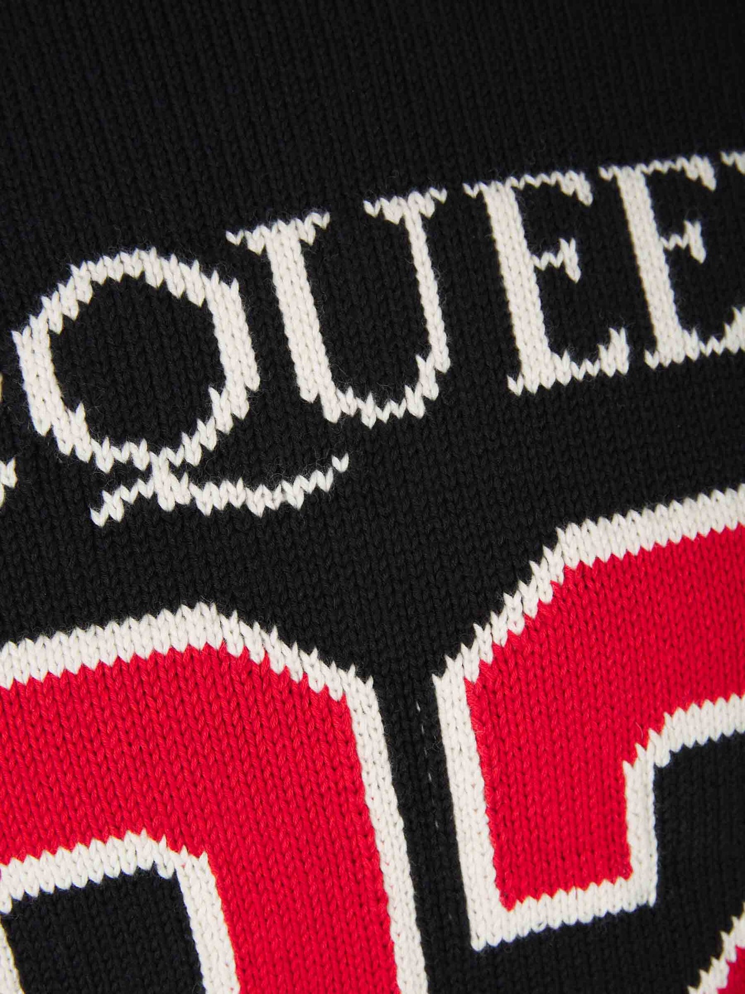 Outlet online Alexander McQueen Hombre Jersey Punto Logo 92 color Negro sku 545-001201 01 - Foto 4