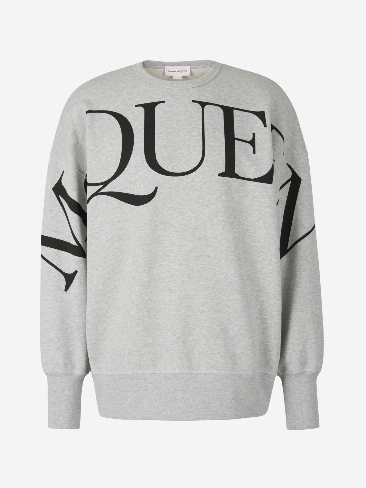 Outlet online Alexander McQueen Hombre Sudadera Logo Algodón color Gris Claro sku 545-001206 01 - Foto 1