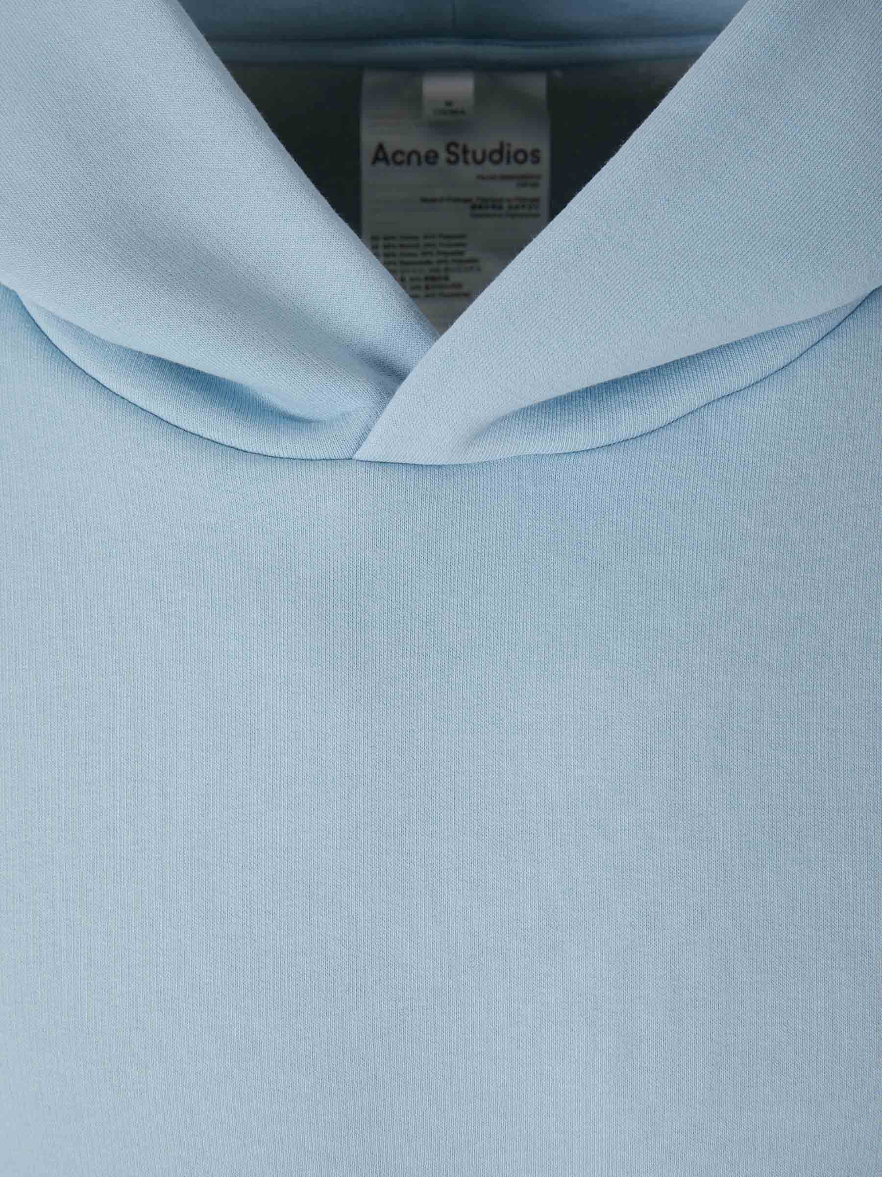 Outlet online Acne Studios Hombre Sudadera Algodón Logo color Azul Cielo sku 545-001231 01 - Foto 3