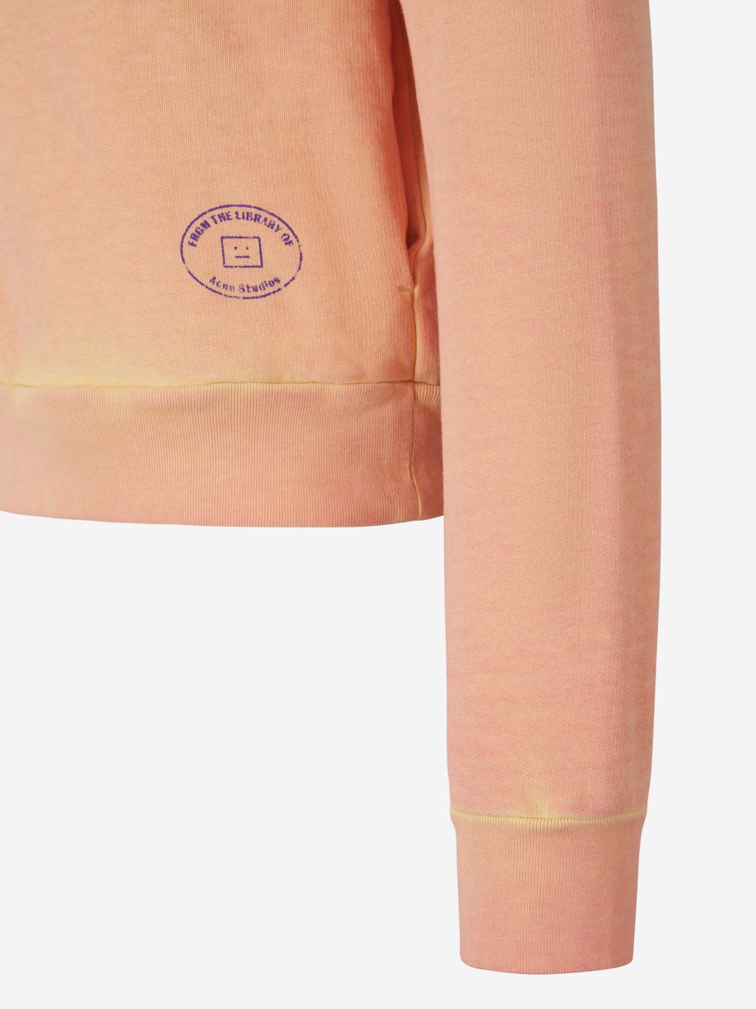 Acne Studios Face Sudadera Capucha Reactiva color Naranja Claro sku 545-001235 01 - Foto 4