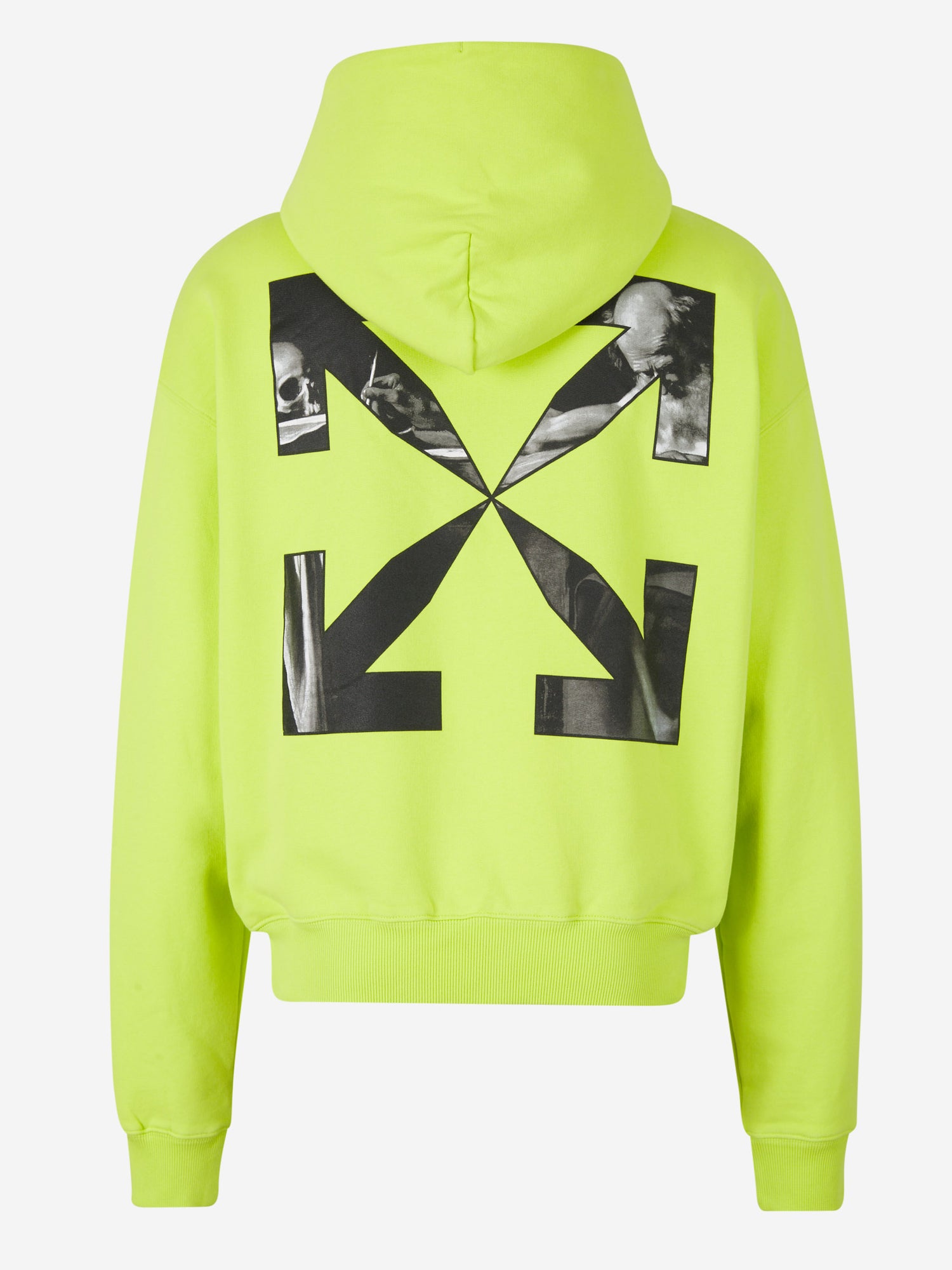 Outlet online Off-White Hombre Sudadera Arrow Caravaggio color Verde Lima sku 545-001279 01 - Foto 2