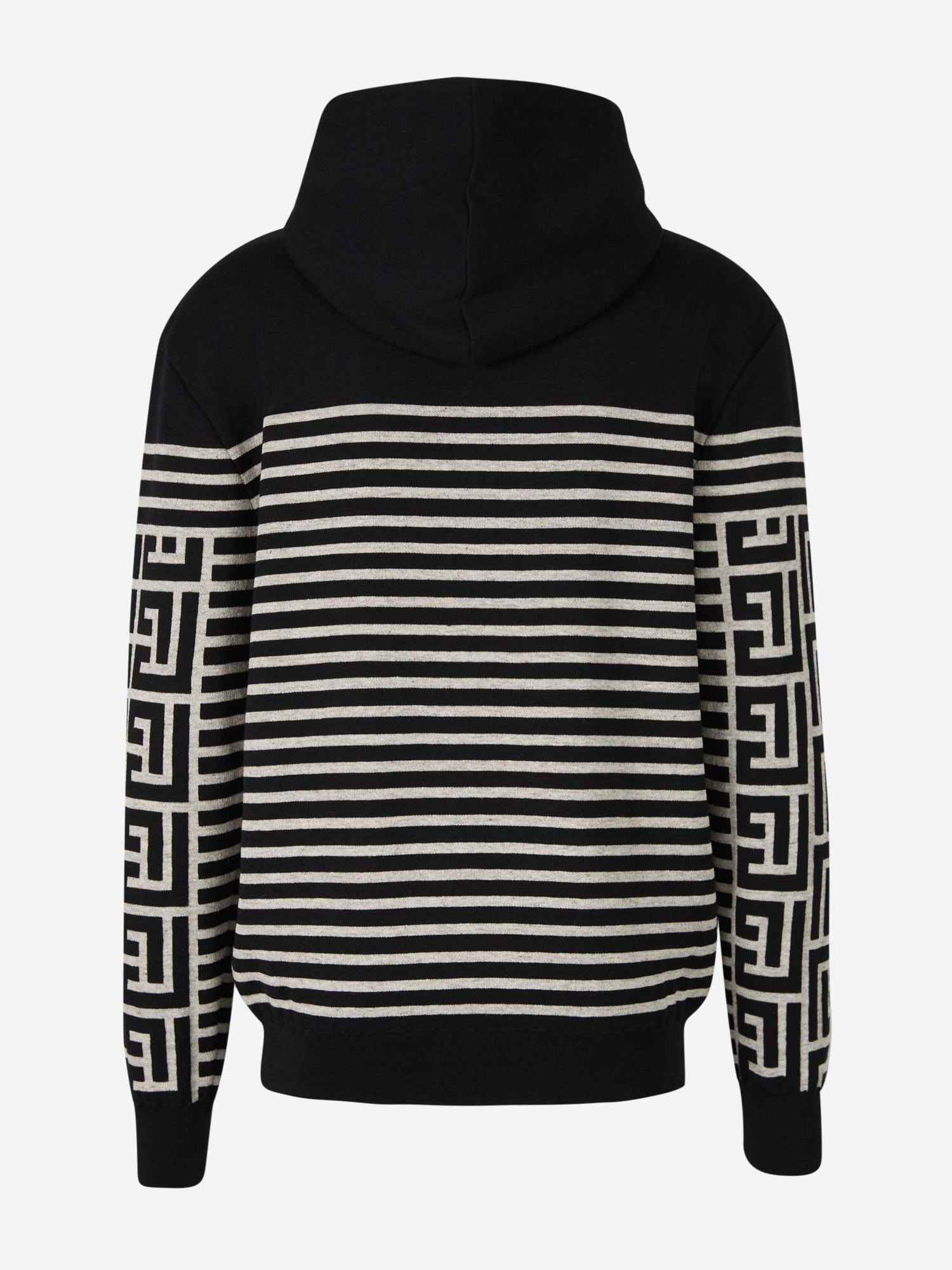 Outlet online Balmain Hombre Sudadera Monograma Bicolor color Negro sku 545-001281 01 - Foto 2