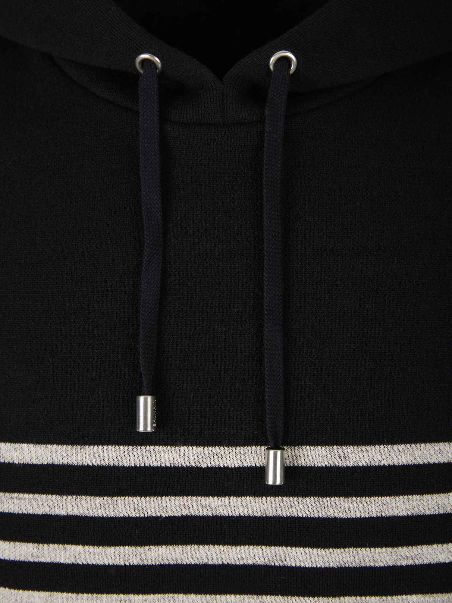 Outlet online Balmain Hombre Sudadera Monograma Bicolor color Negro sku 545-001281 01 - Foto 3