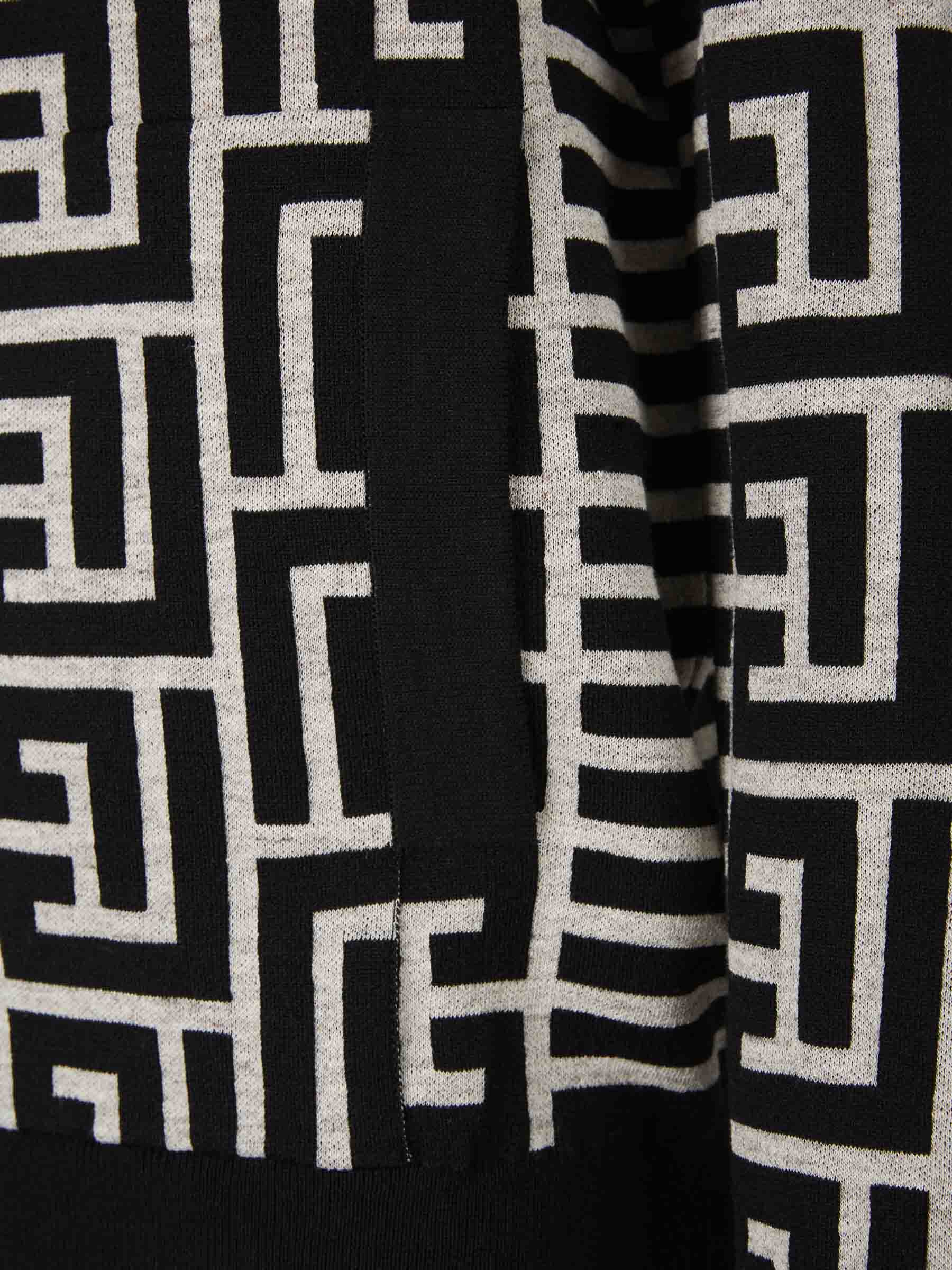 Outlet online Balmain Hombre Sudadera Monograma Bicolor color Negro sku 545-001281 01 - Foto 4