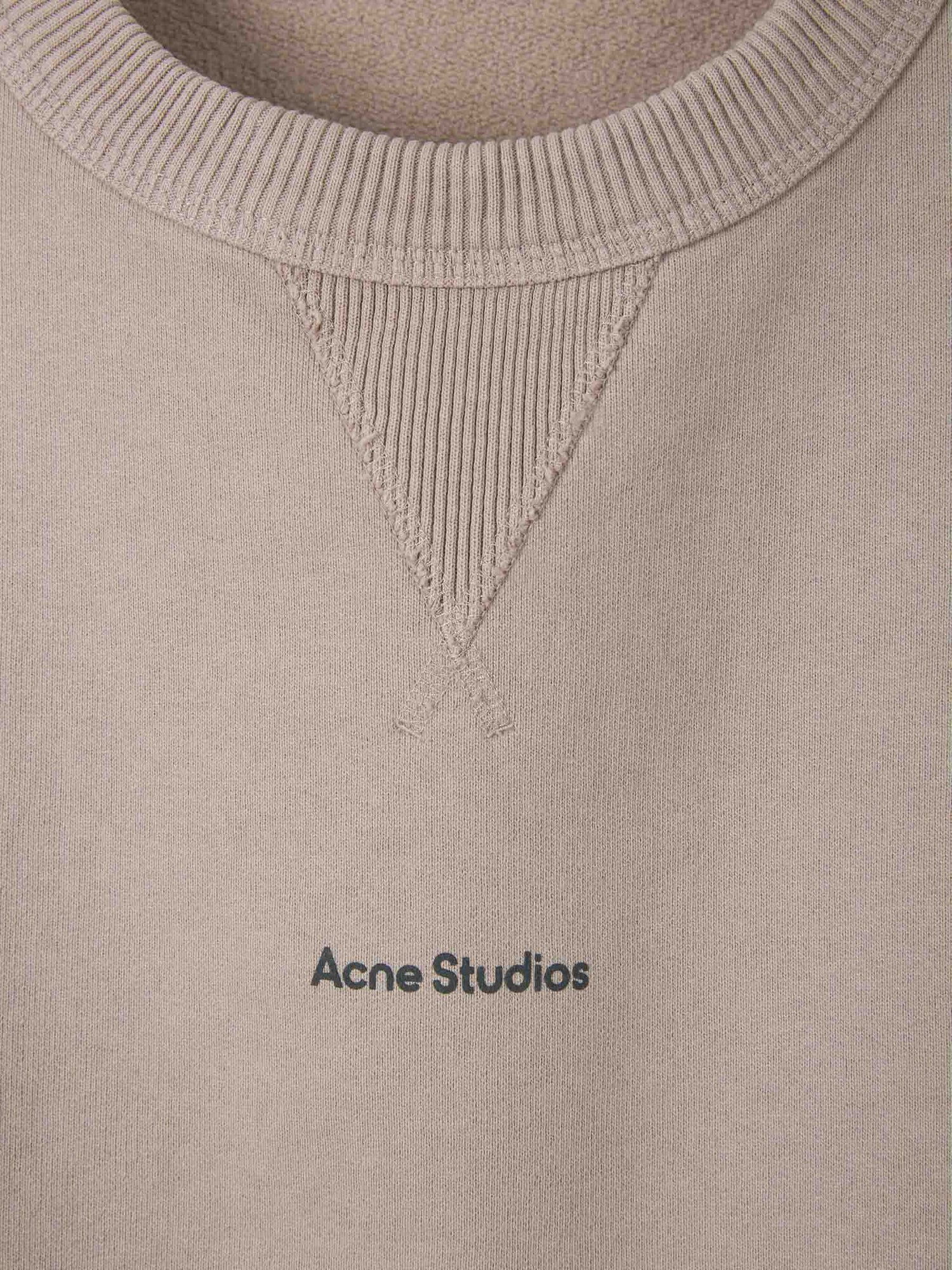 Outlet online Acne Studios Hombre Sudadera Logo Algodón color Beis sku 545-001298 01 - Foto 3