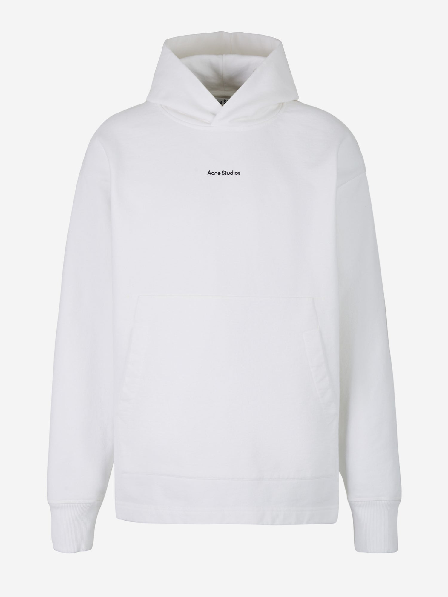 Outlet online Acne Studios Hombre Sudadera Logo Capucha color Blanco sku 545-001299 02 - Foto 1