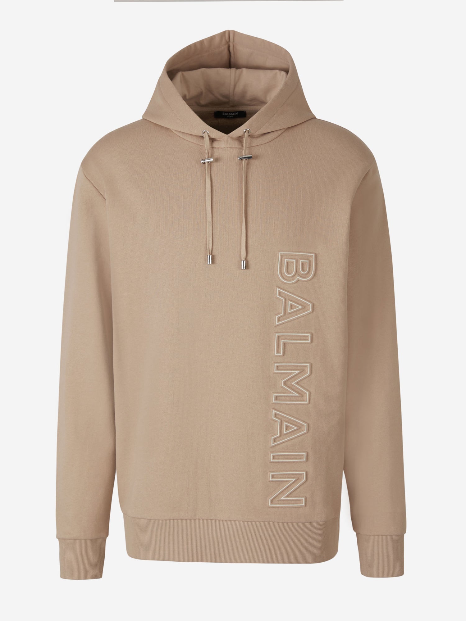 Outlet online Balmain Hombre Sudadera Logo Relieve color Arena sku 545-001306 01 - Foto 1