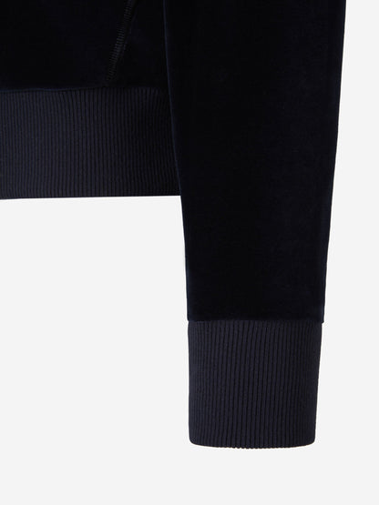 Outlet online Tom Ford Hombre Sudadera Cremallera Terciopelo color Azul Noche sku 545-001373 01 - Foto 5