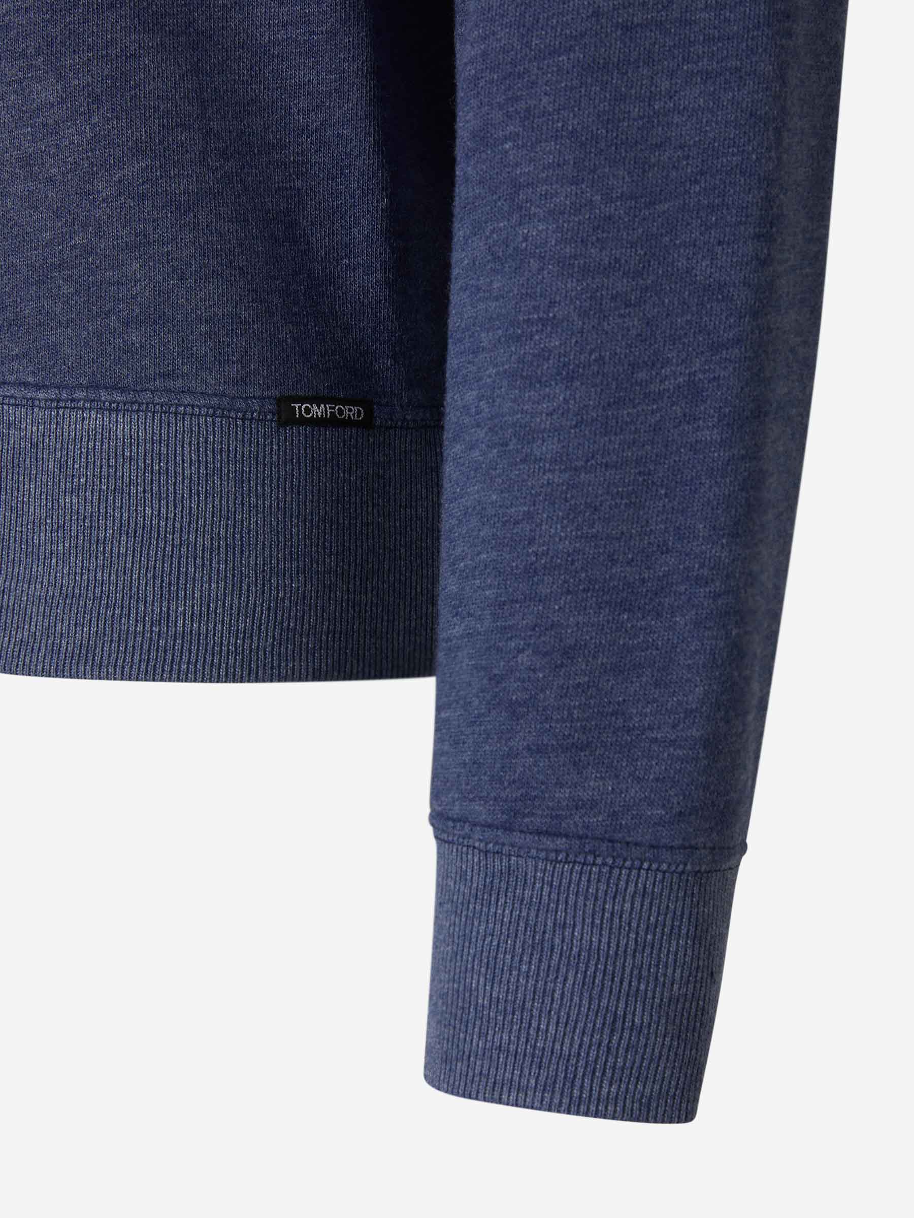 Tom Ford Sudadera Crewneck Vintage color Azul Noche sku 545-001374 01 - Foto 2