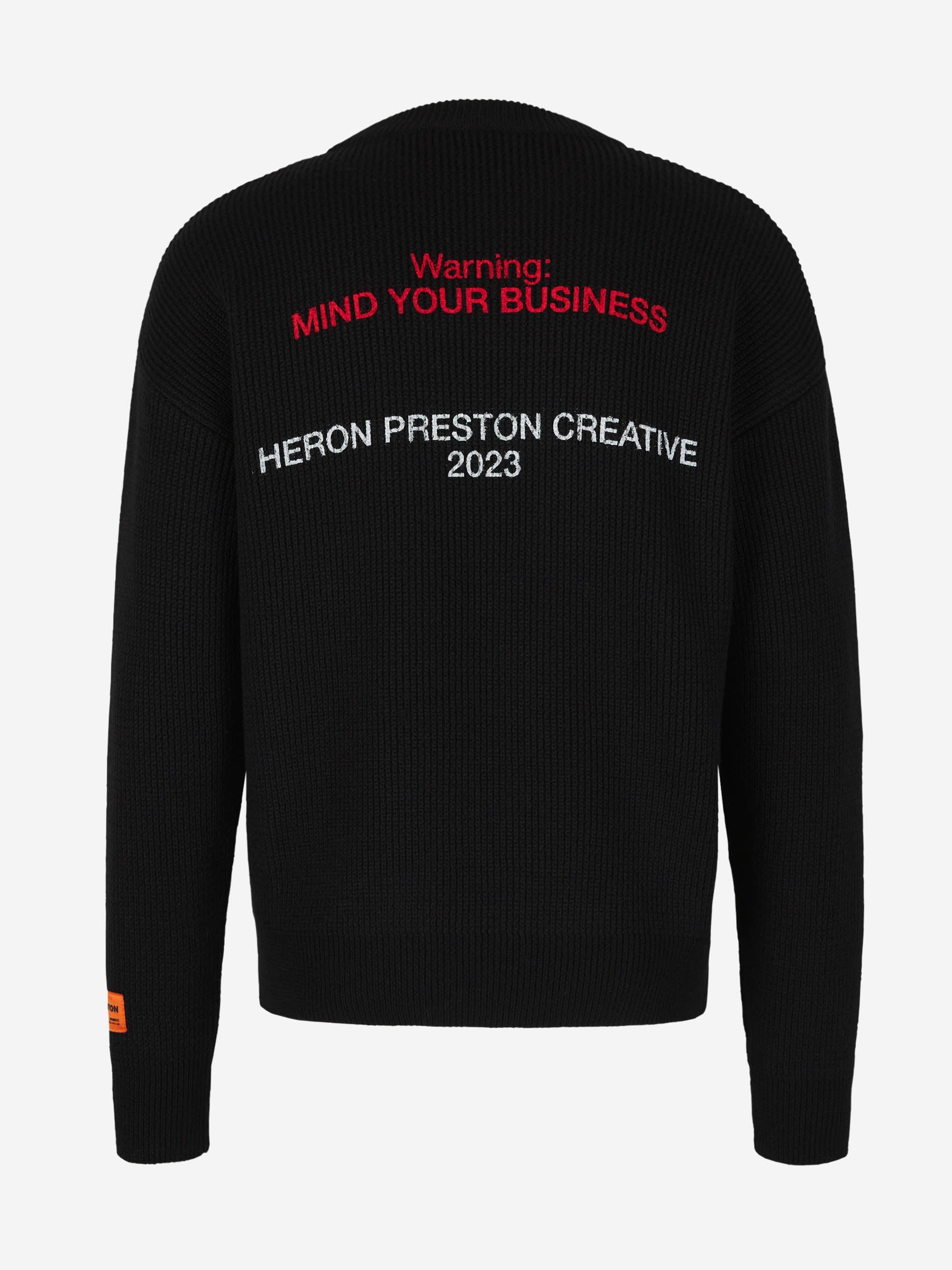 Heron Preston Sudadera Lana HPC color Negro sku 545-001401 01 - Foto 2