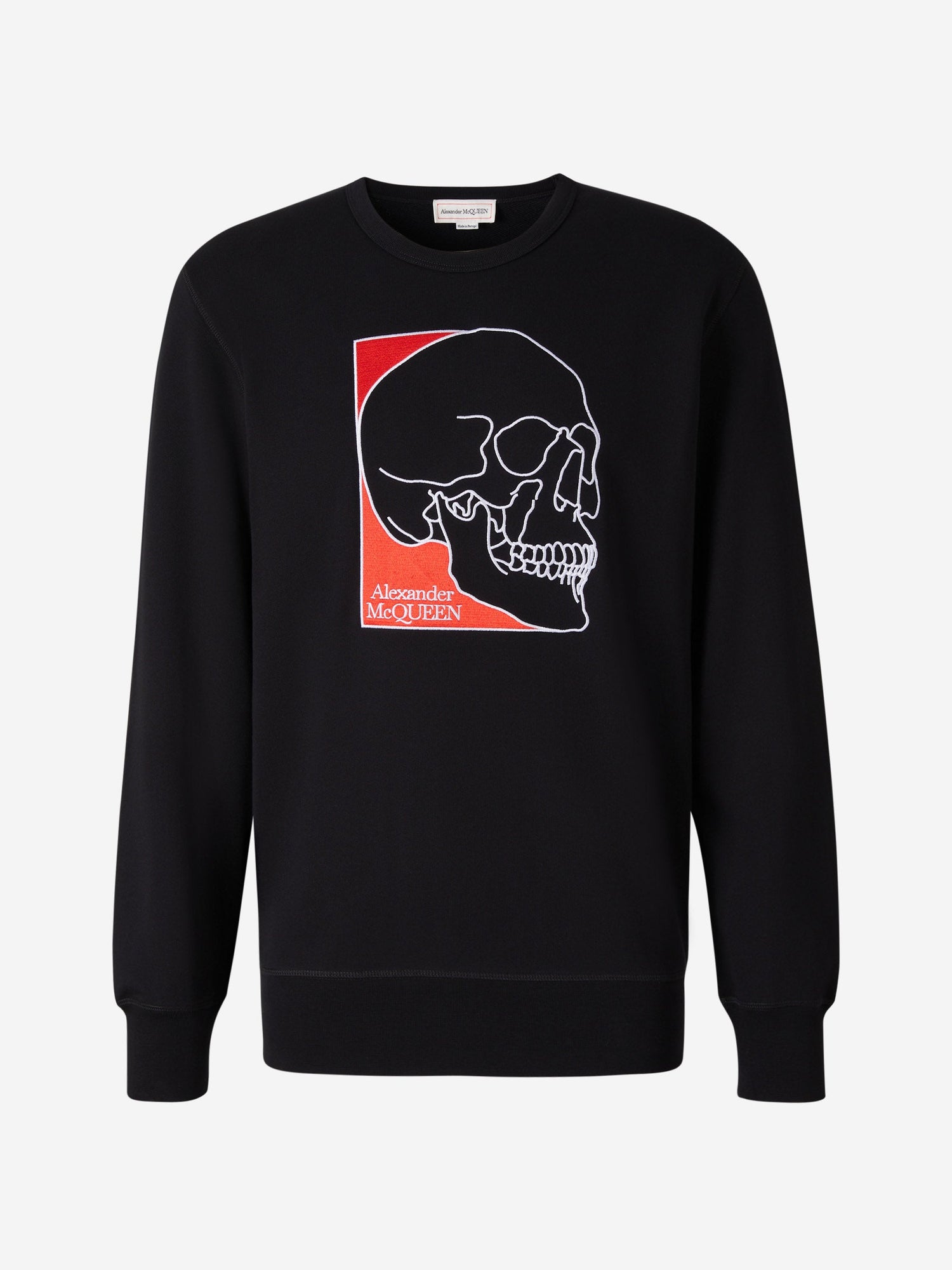Outlet online Alexander McQueen Hombre Sudadera Estampada Algodón color Negro sku 545-001457 01 - Foto 1