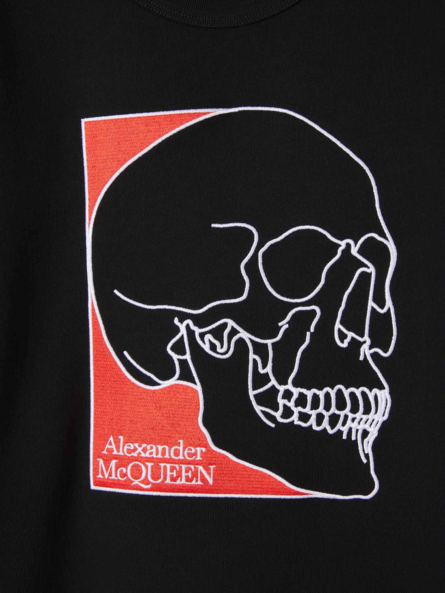 Outlet online Alexander McQueen Hombre Sudadera Estampada Algodón color Negro sku 545-001457 01 - Foto 4