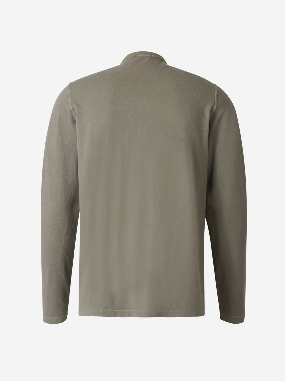 Zanone Camiseta Abotonada Algodón color Verde Militar sku 551-000296 02 - Foto 2