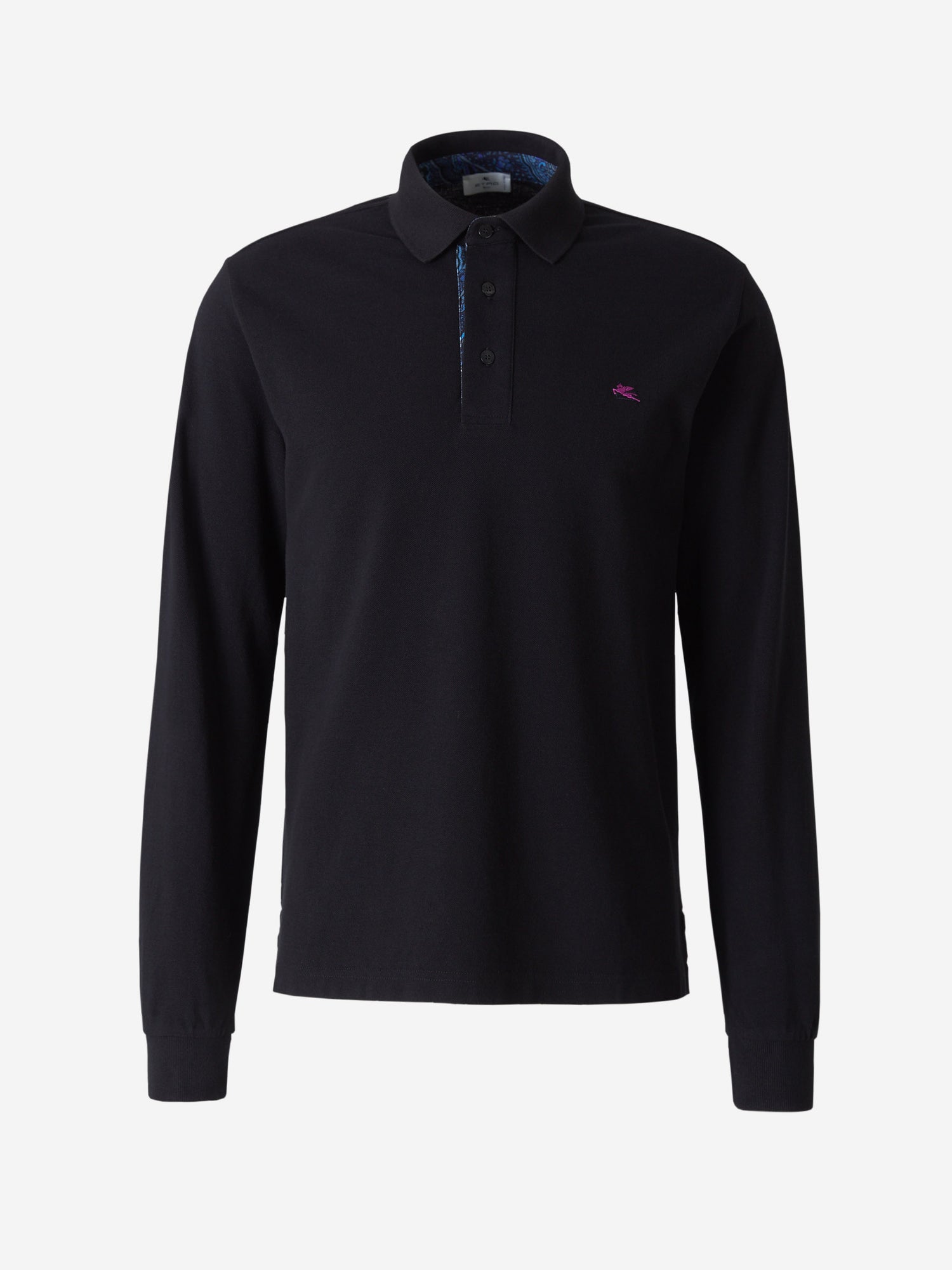 Etro Polo Logo Bordado color Negro sku 551-000301 01 - Foto 1
