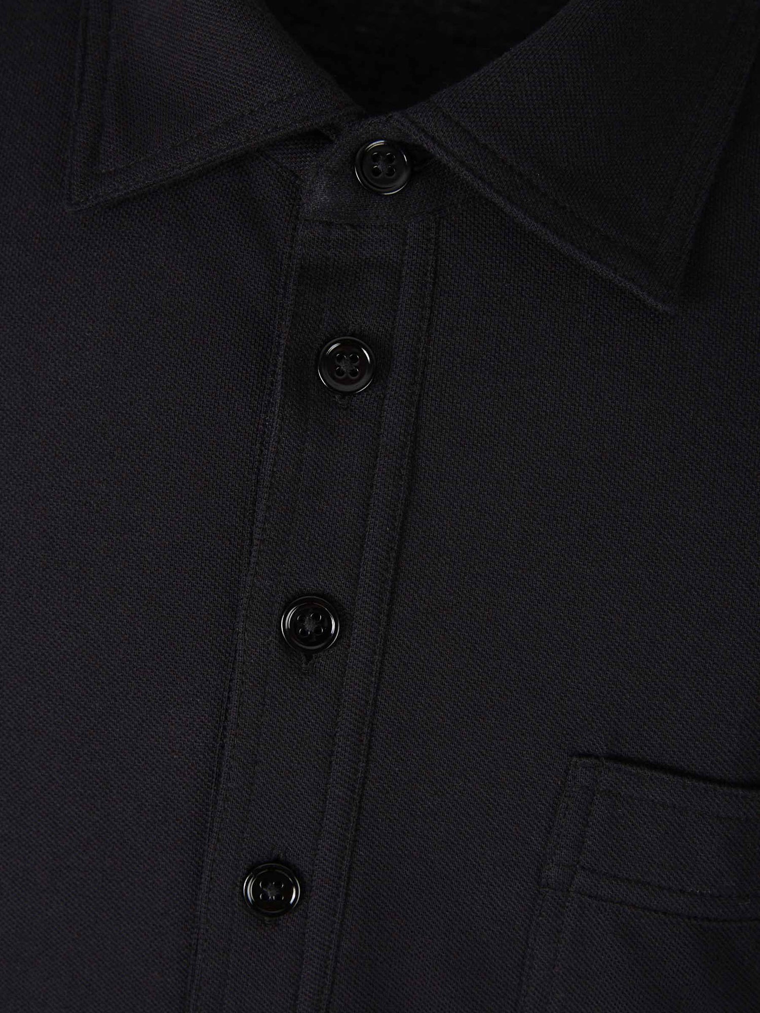 Tom Ford Polo Seda Y Algodón color Negro sku 551-000318 01 - Foto 3