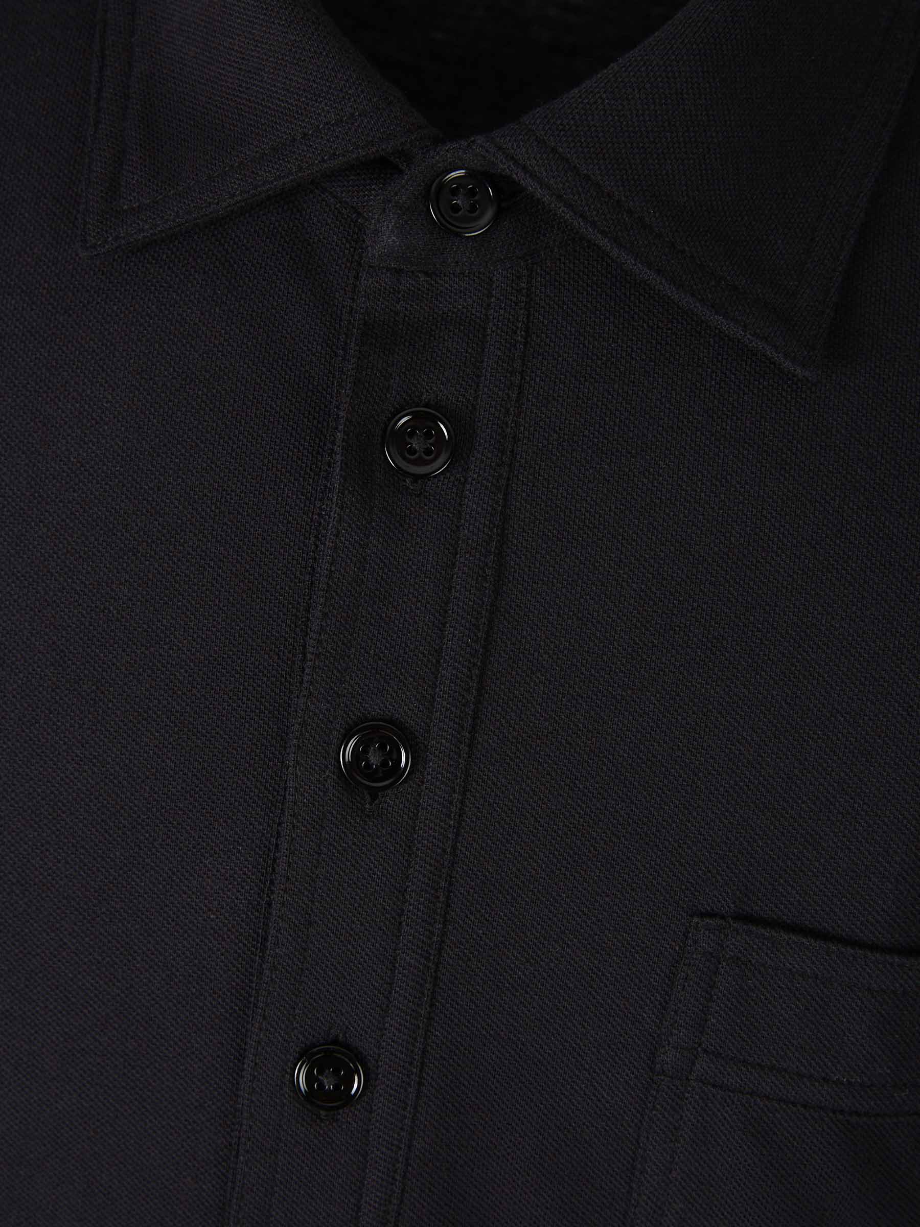 Tom Ford Polo Seda Y Algodón color Negro sku 551-000318 01 - Foto 3