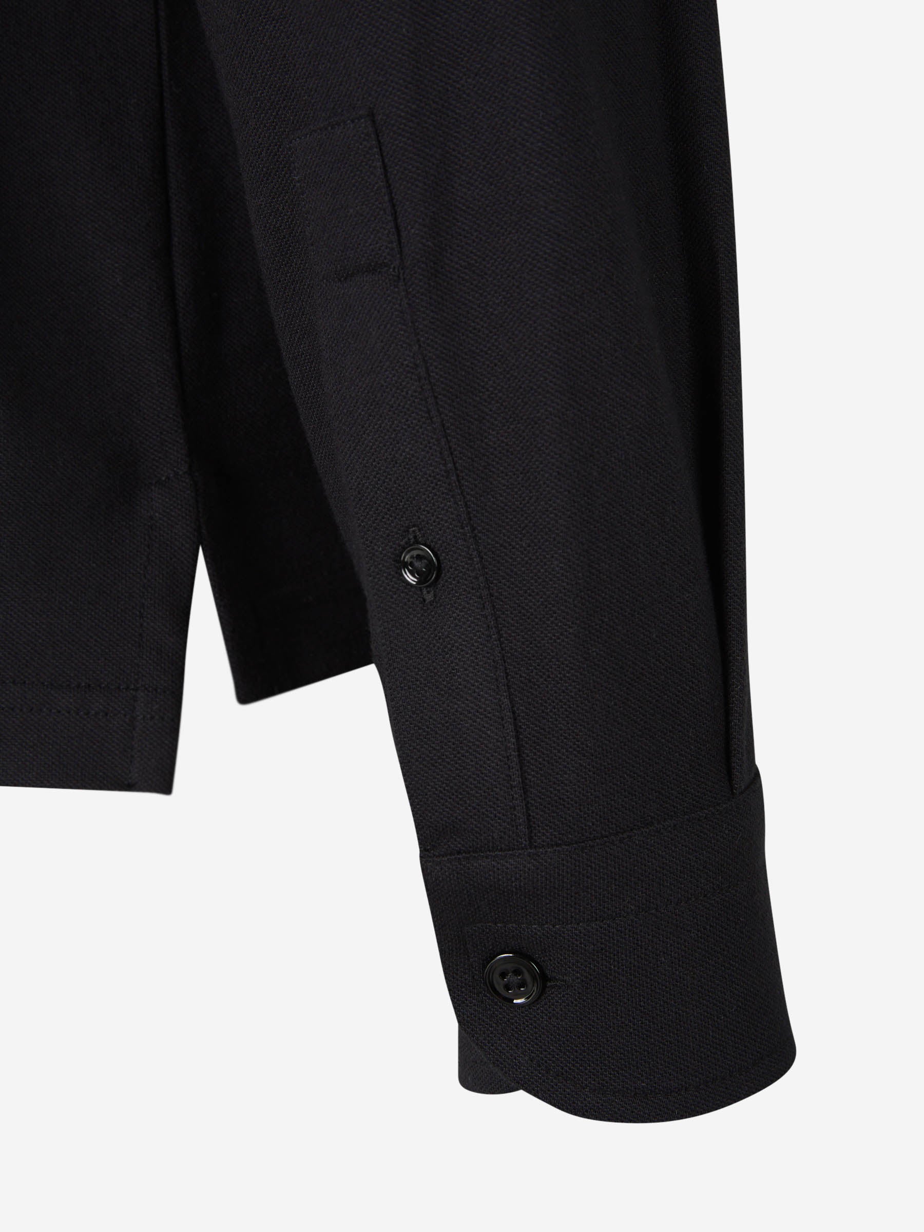 Tom Ford Polo Seda Y Algodón color Negro sku 551-000318 01 - Foto 5