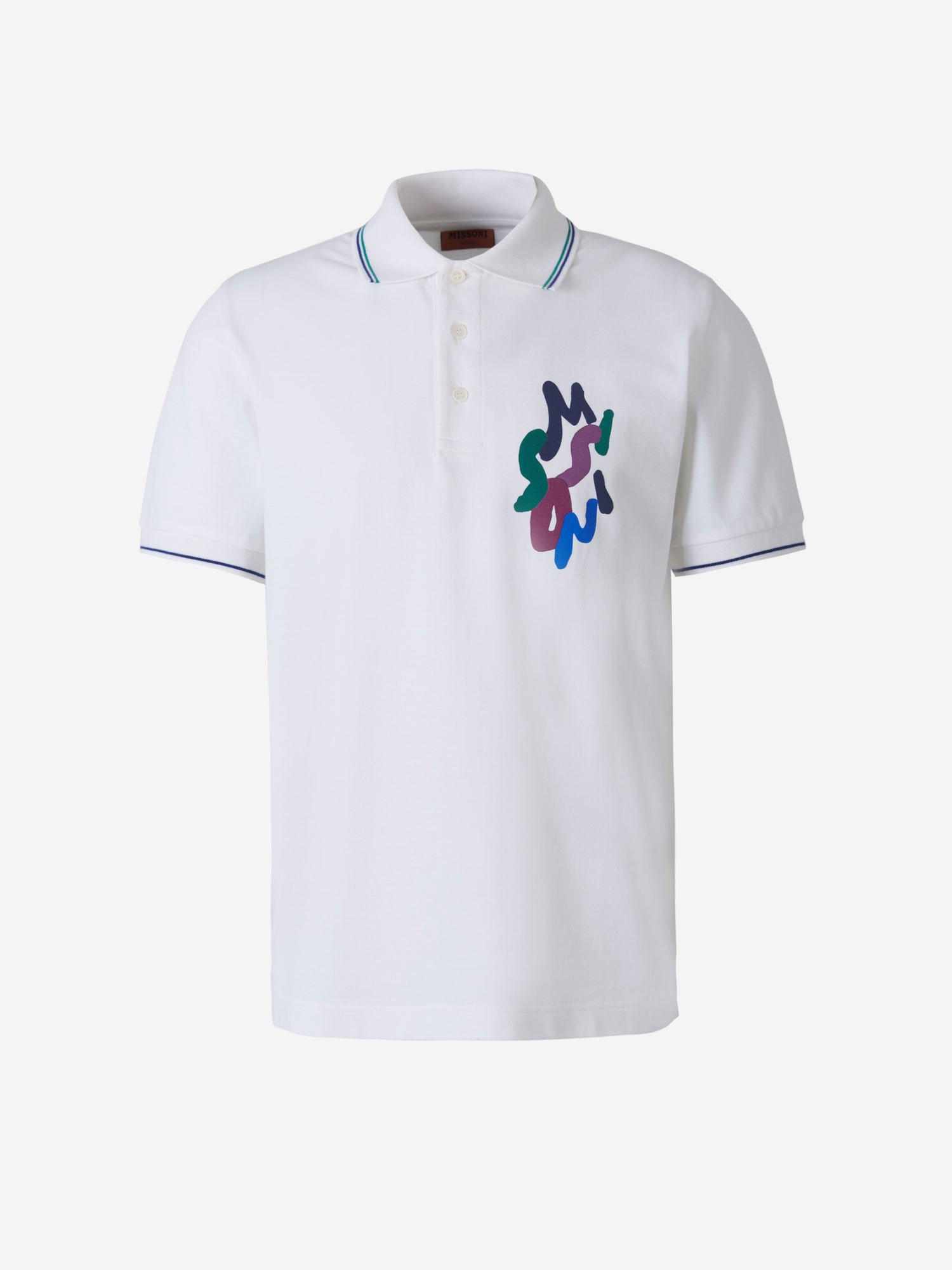 Missoni Polo Piqué Logo color Plateado sku 552-001208 00 - Foto 1