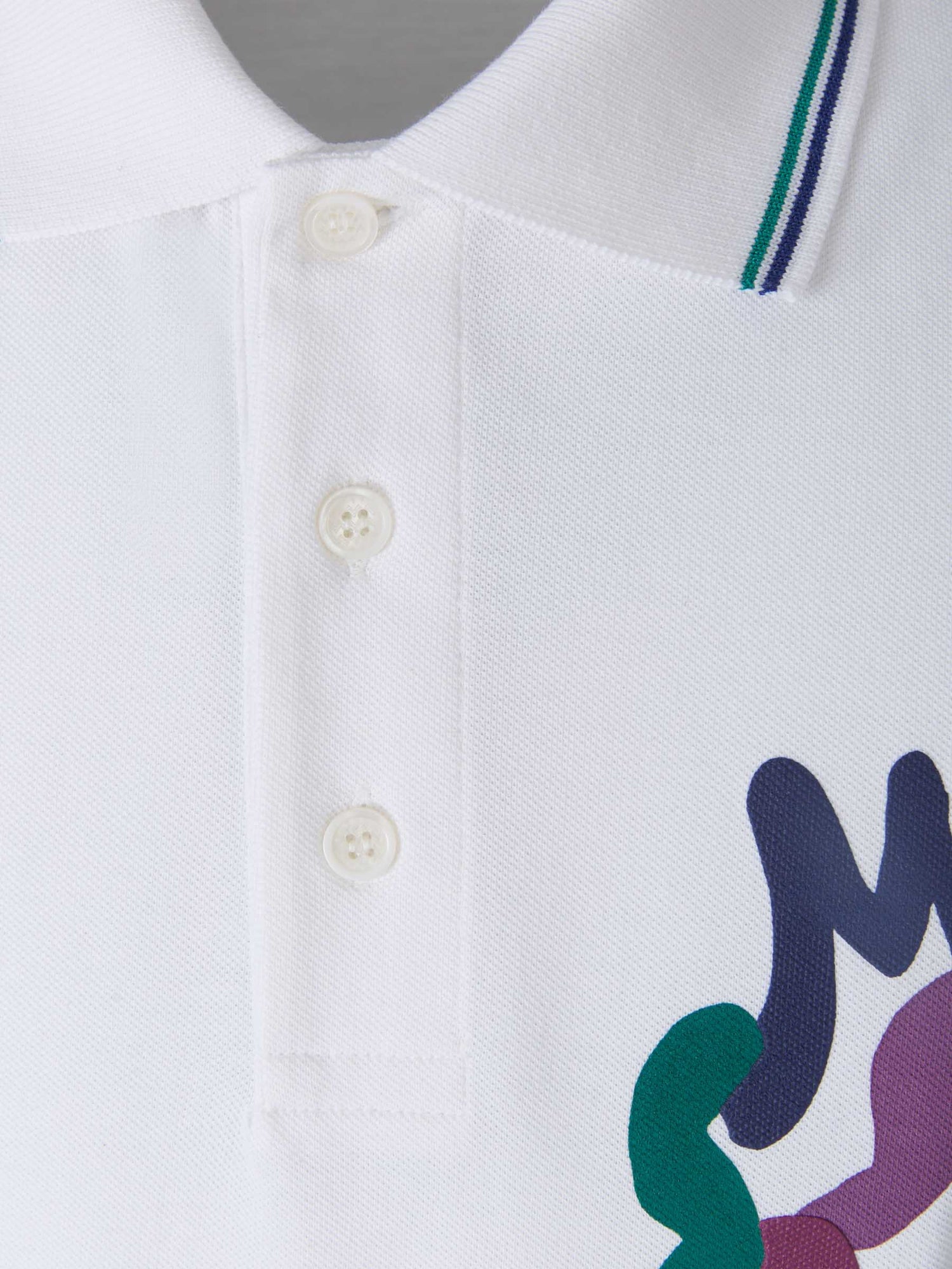 Missoni Polo Piqué Logo color Plateado sku 552-001208 00 - Foto 3
