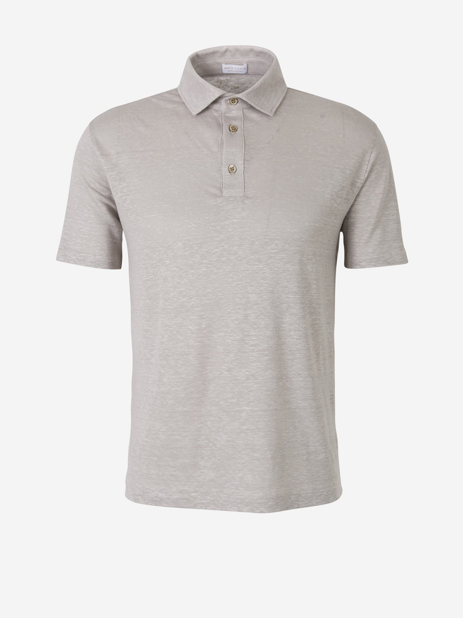 Santa Eulalia Polo Liso Algodón Lino color Topo sku 552-001215 04 - Foto 10