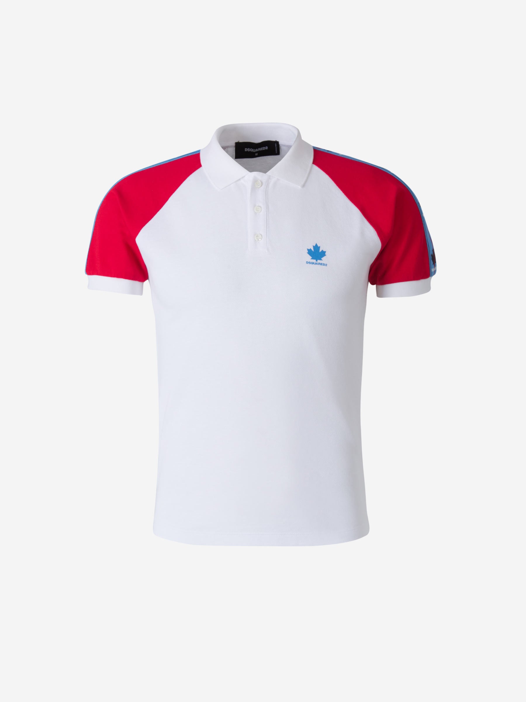 Dsquared2 Polo Piqué Tricolor color Rojo sku 552-001237 01 - Foto 1