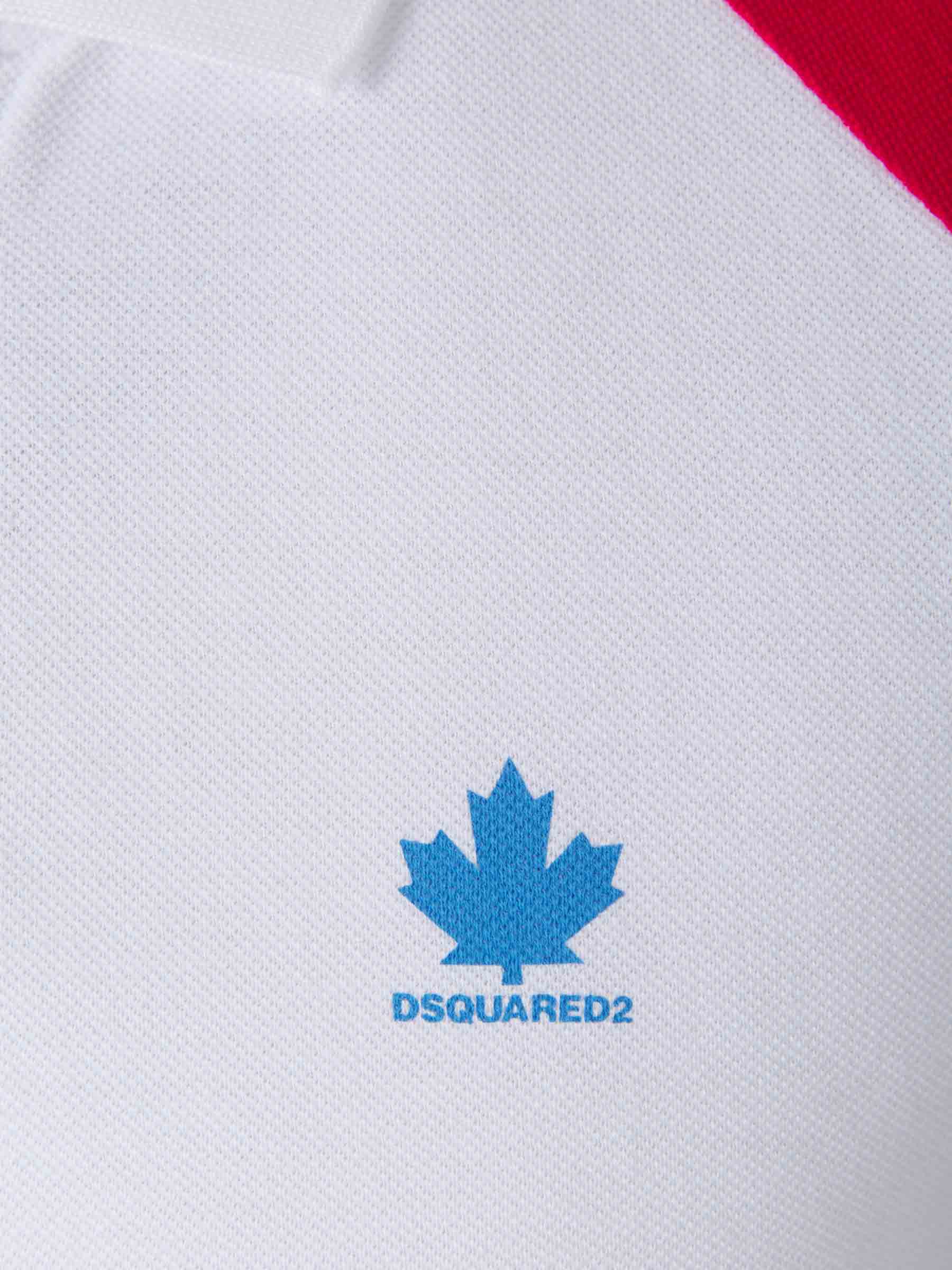 Dsquared2 Polo Piqué Tricolor color Rojo sku 552-001237 01 - Foto 4