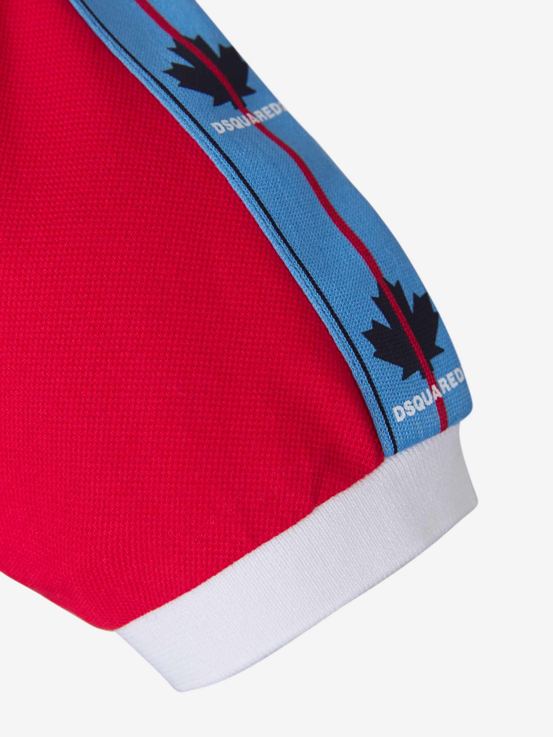 Dsquared2 Polo Piqué Tricolor color Rojo sku 552-001237 01 - Foto 5