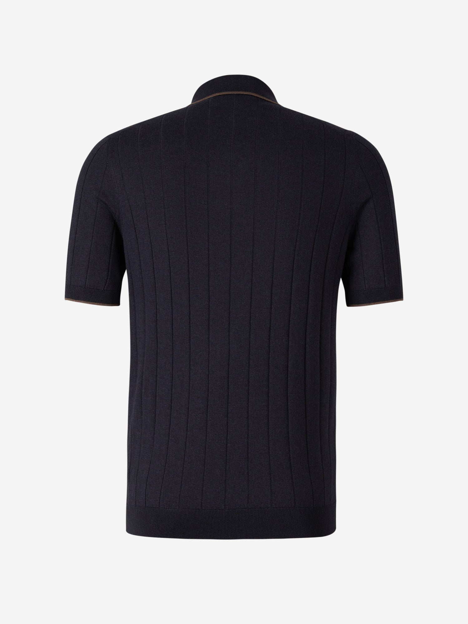 Outlet online Gran Sasso Hombre Polo Punto Seda color Marrón sku 552-001319 02 - Foto 2