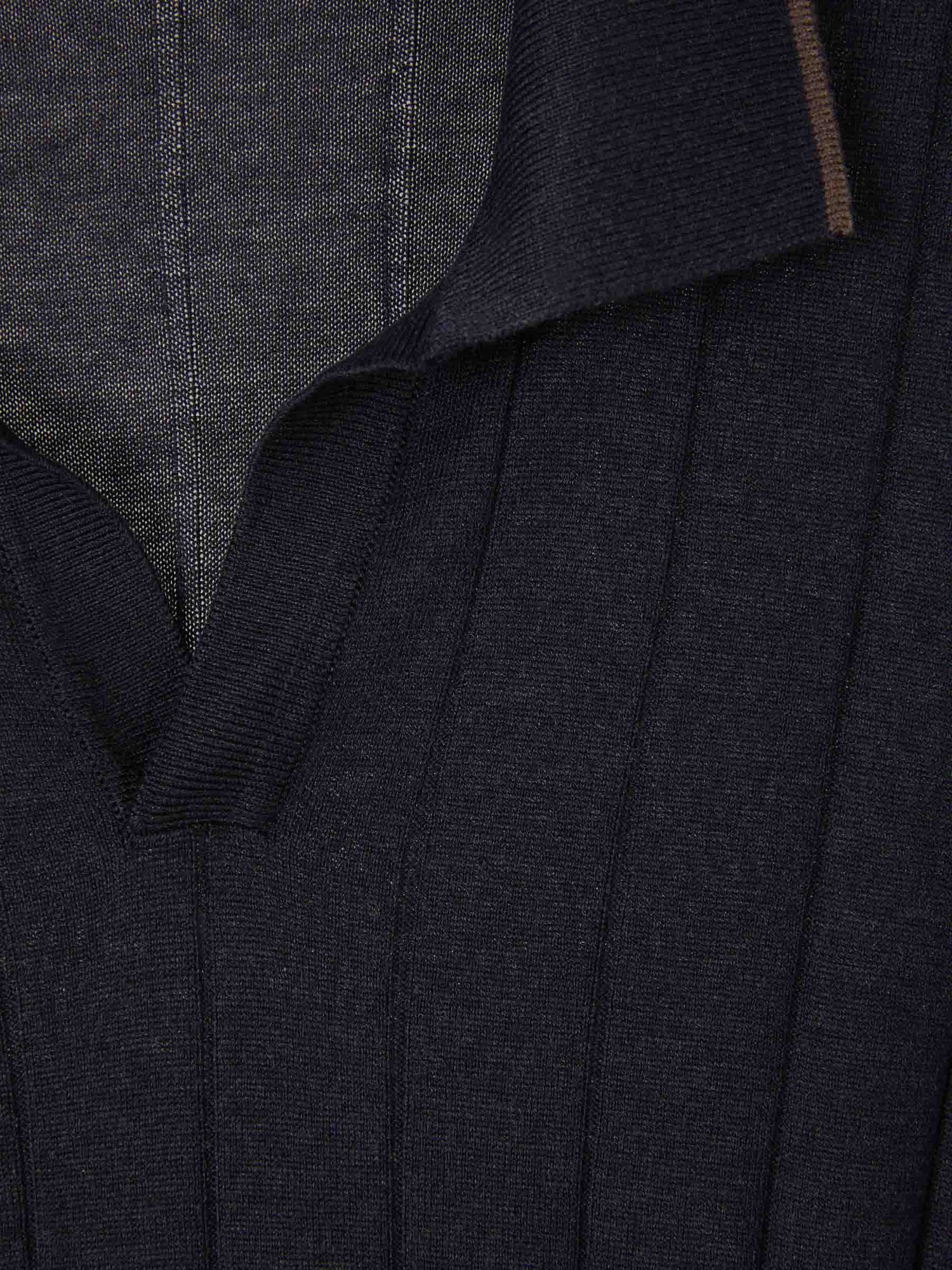 Outlet online Gran Sasso Hombre Polo Punto Seda color Marrón sku 552-001319 02 - Foto 3