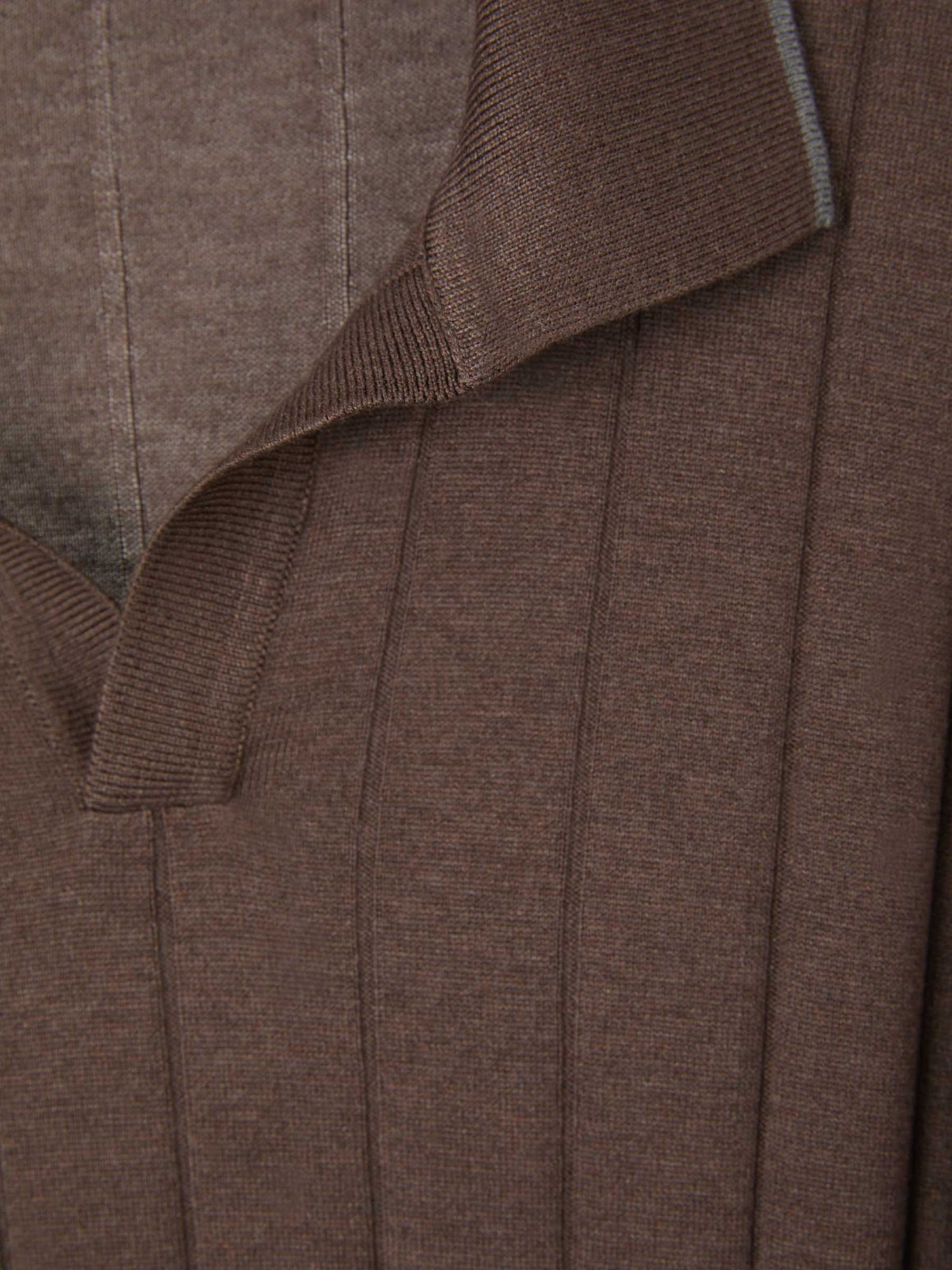 Outlet online Gran Sasso Hombre Polo Punto Seda color Marrón sku 552-001319 02 - Foto 7