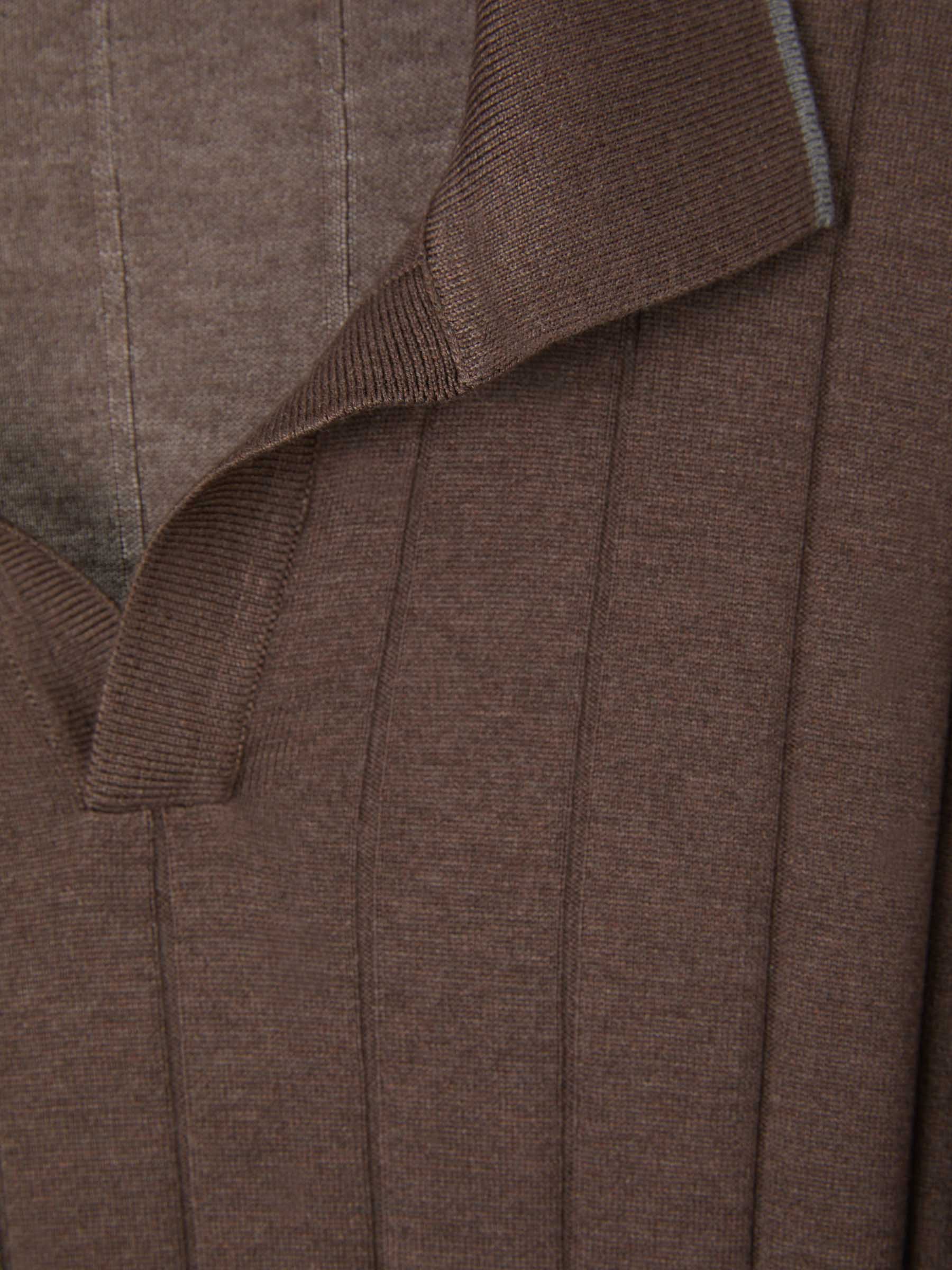 Outlet online Gran Sasso Hombre Polo Punto Seda color Marrón sku 552-001319 02 - Foto 7