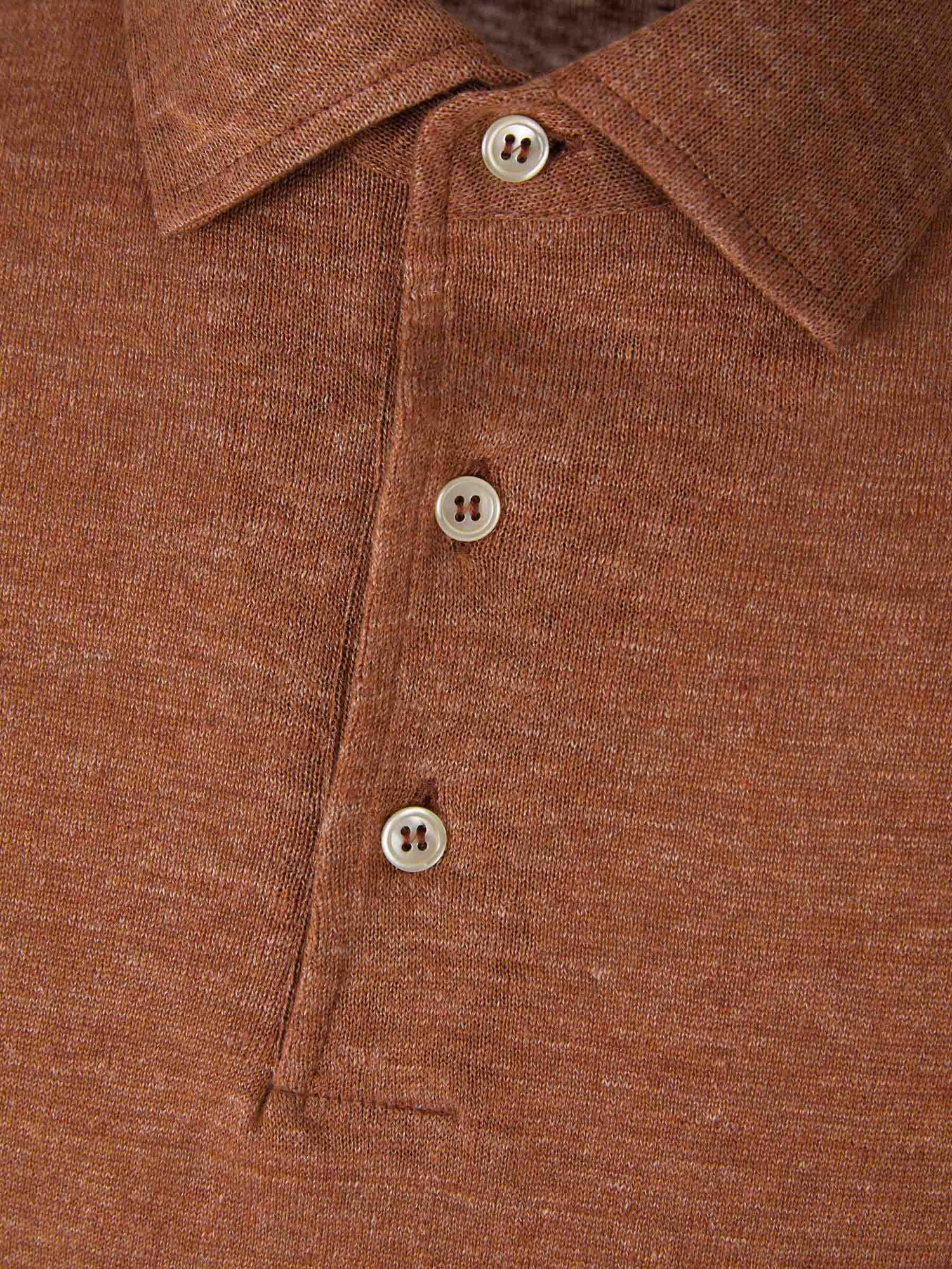 Outlet online Santa Eulalia Hombre Polo Lino Y Algodón color Caramelo sku 552-001331 03 - Foto 3