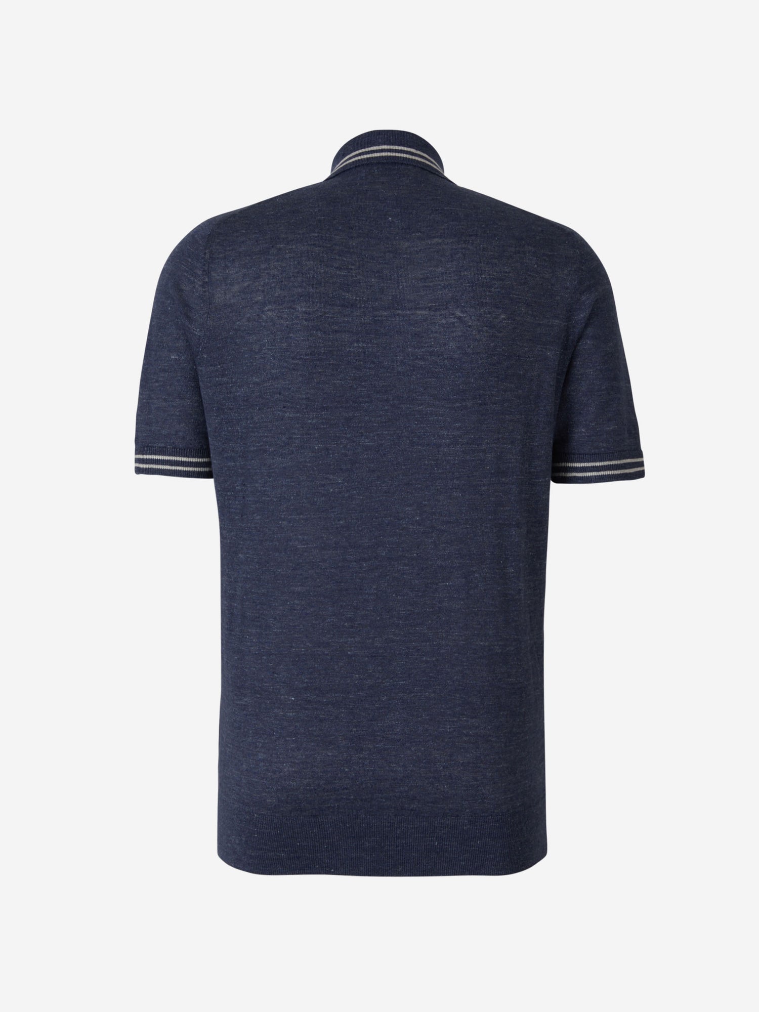 Brunello Cucinelli Polo Punto Jaspeado color Azul Noche sku 552-001338 01 - Foto 2