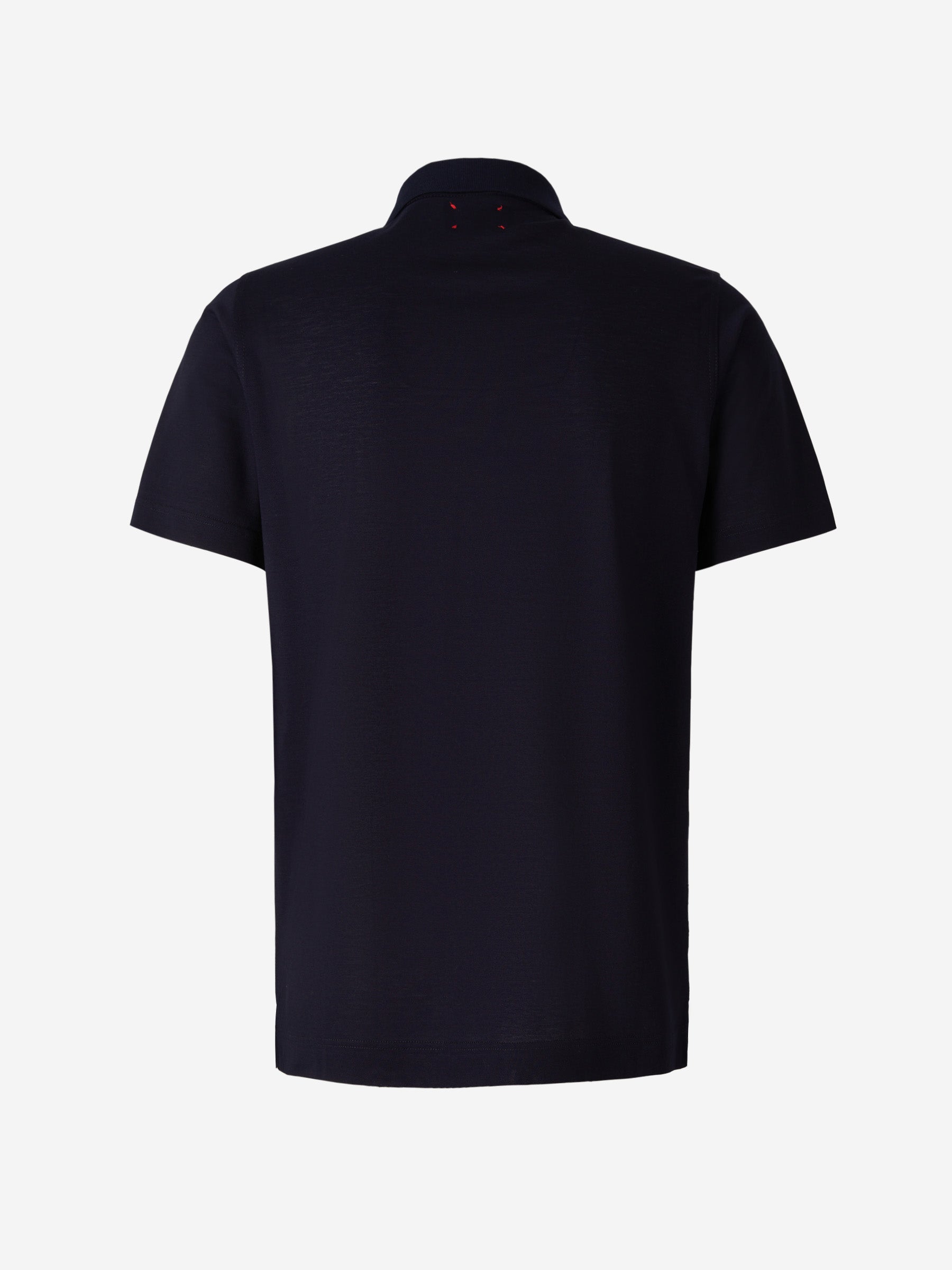 Outlet online Kiton Hombre Polo Algodón Cremallera color Azul Marino sku 552-001351 01 - Foto 2