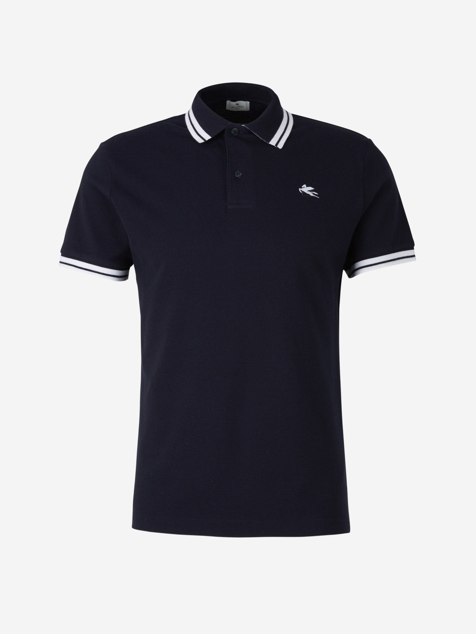 Outlet online Etro Hombre Polo Piqué Rayas color Negro sku 552-001365 02 - Foto 5