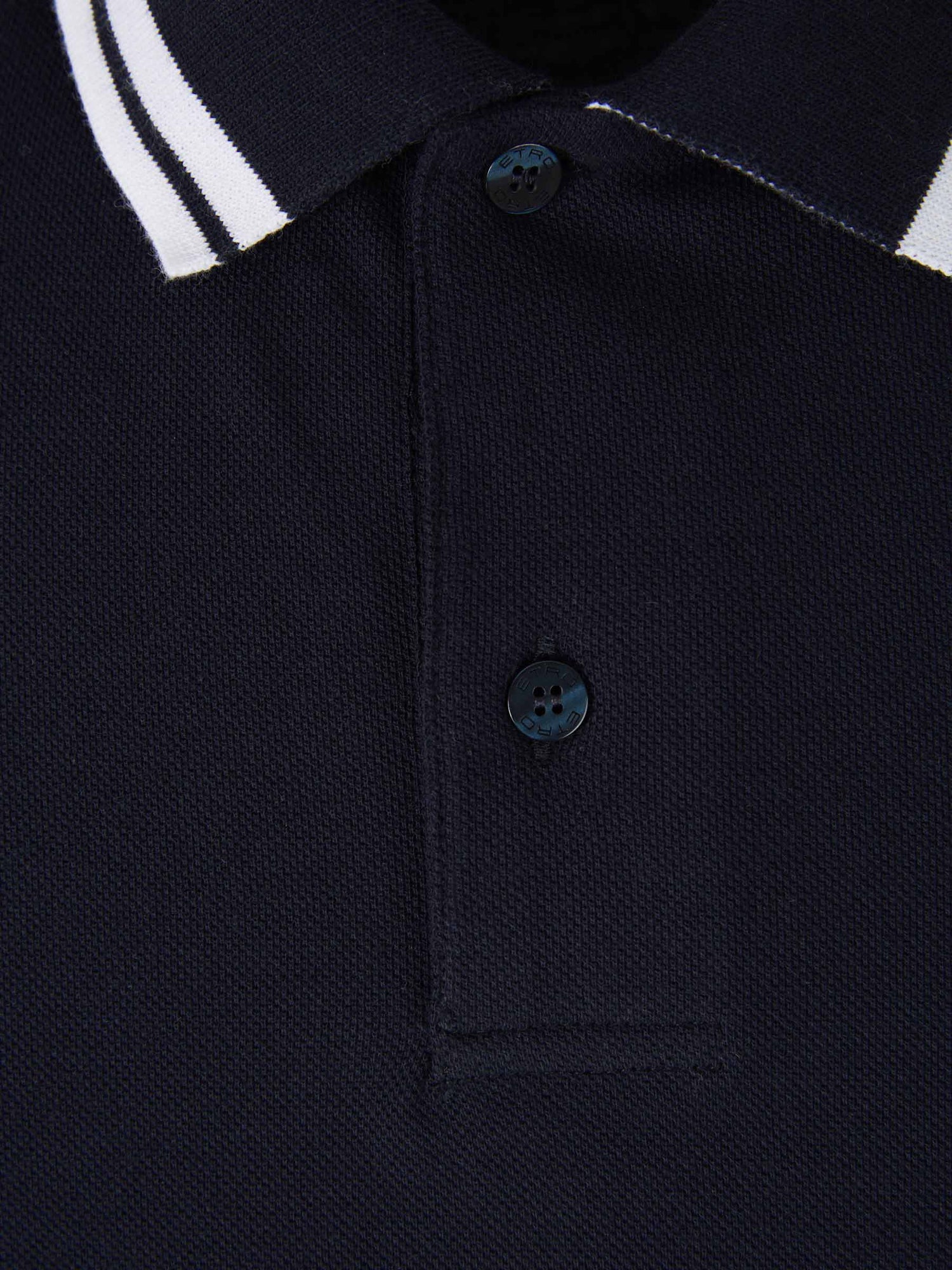 Outlet online Etro Hombre Polo Piqué Rayas color Negro sku 552-001365 02 - Foto 7