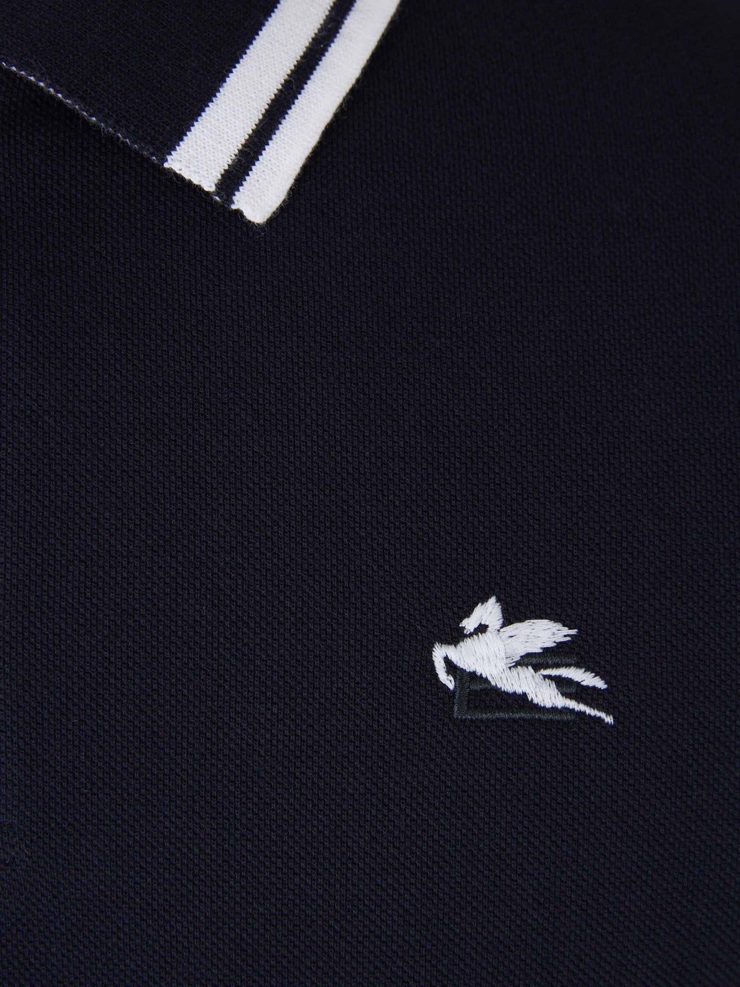 Outlet online Etro Hombre Polo Piqué Rayas color Negro sku 552-001365 02 - Foto 8