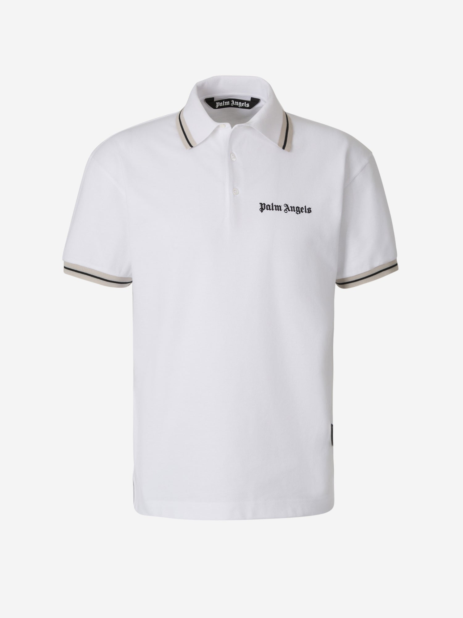 Palm Angels Polo Piqué Logo color Negro sku 552-001378 02 - Foto 1