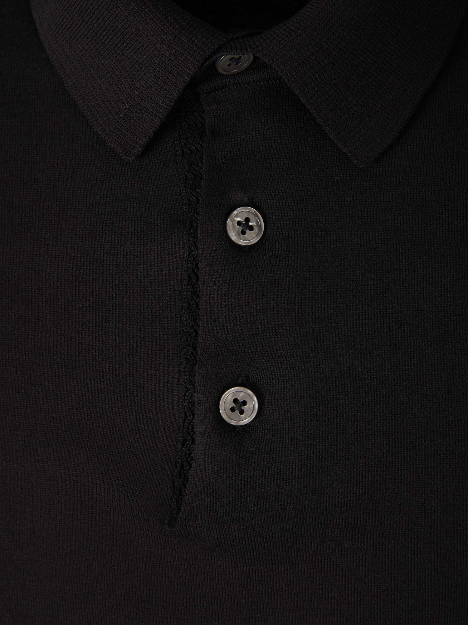 Tom Ford Polo Liso Algodón color Negro sku 552-001379 02 - Foto 6