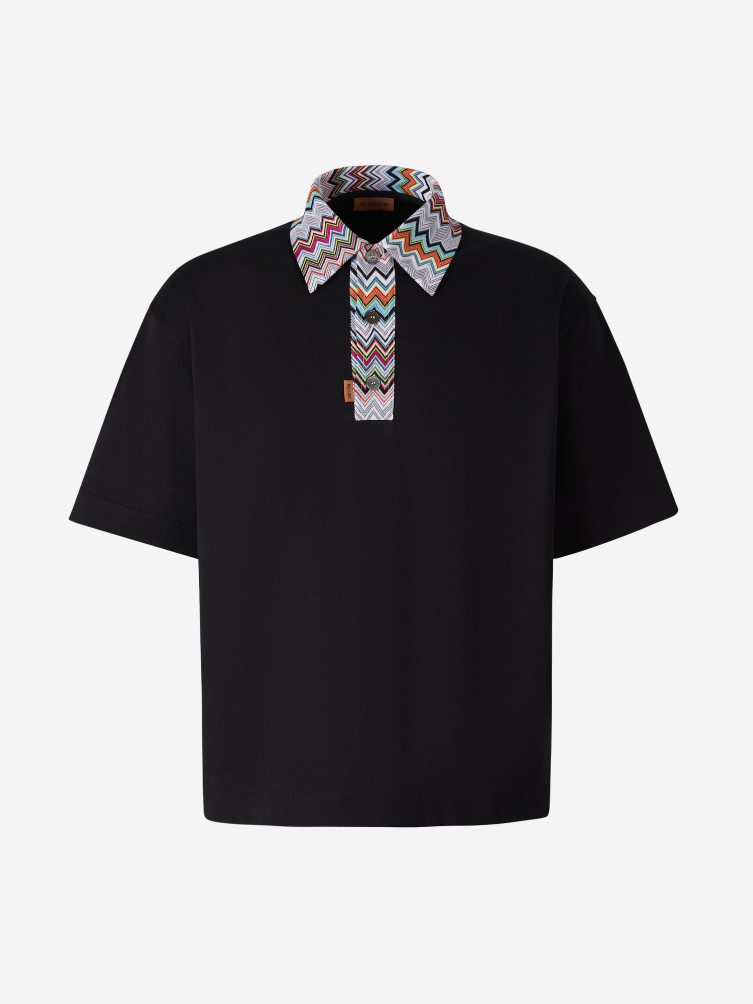 Outlet online Missoni Hombre Polo Detalle Zig Zag color Negro sku 552-001383 00 - Foto 1