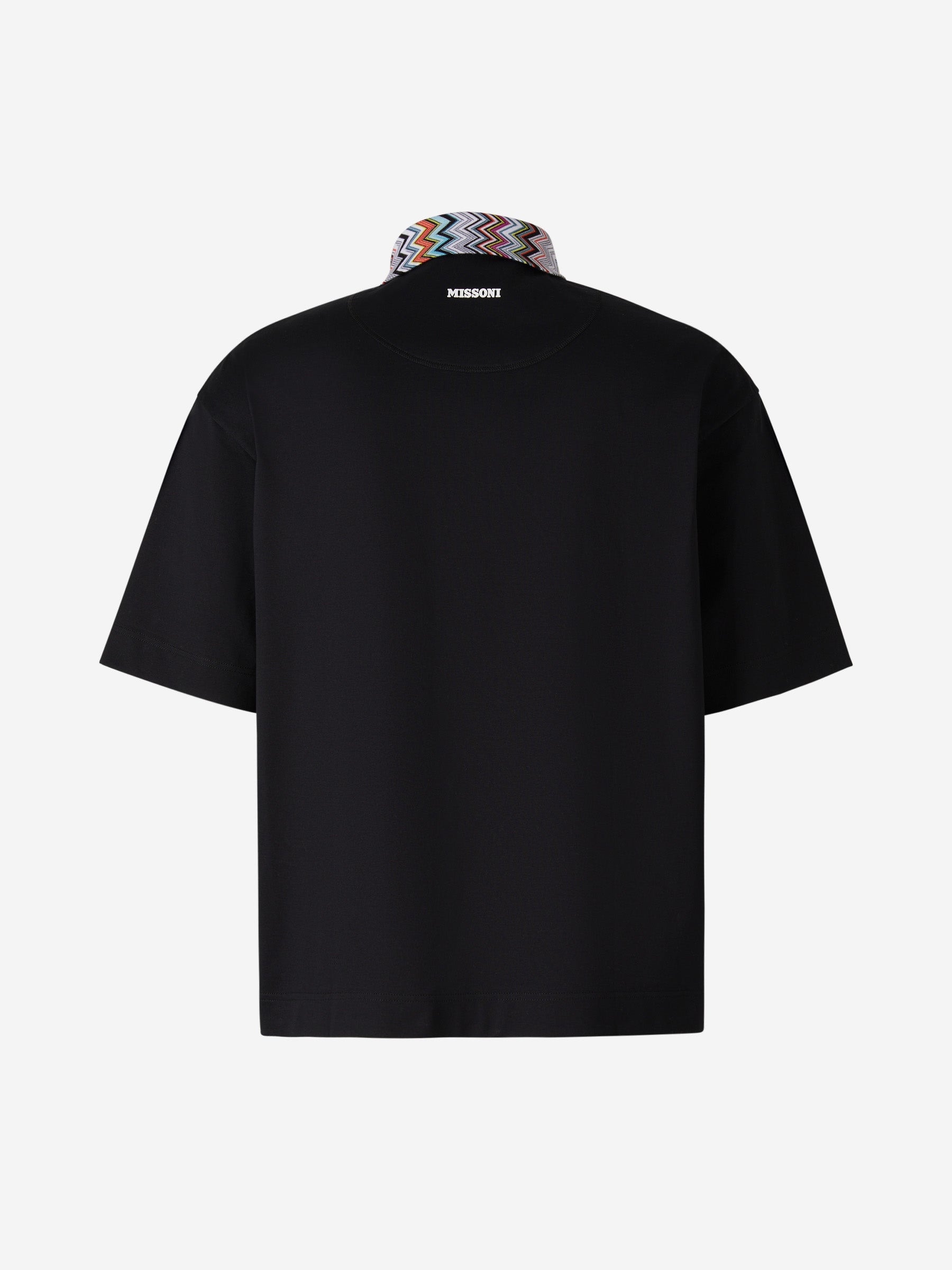 Outlet online Missoni Hombre Polo Detalle Zig Zag color Negro sku 552-001383 00 - Foto 2