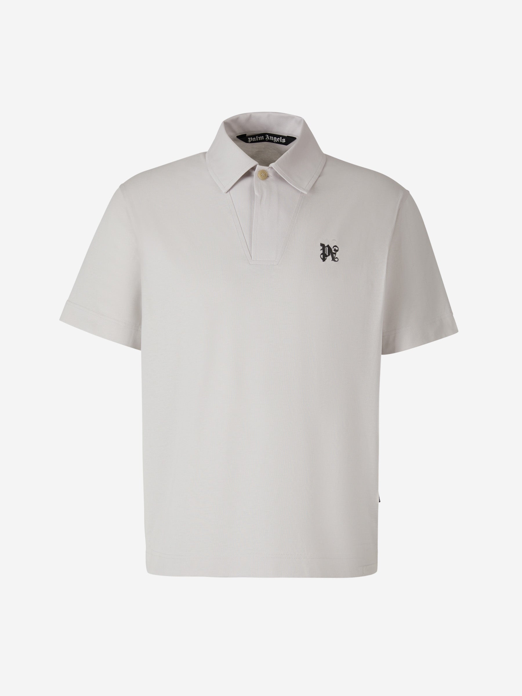 Outlet online Palm Angels Hombre Polo Punto Monograma color Blanco sku 552-001398 01 - Foto 1