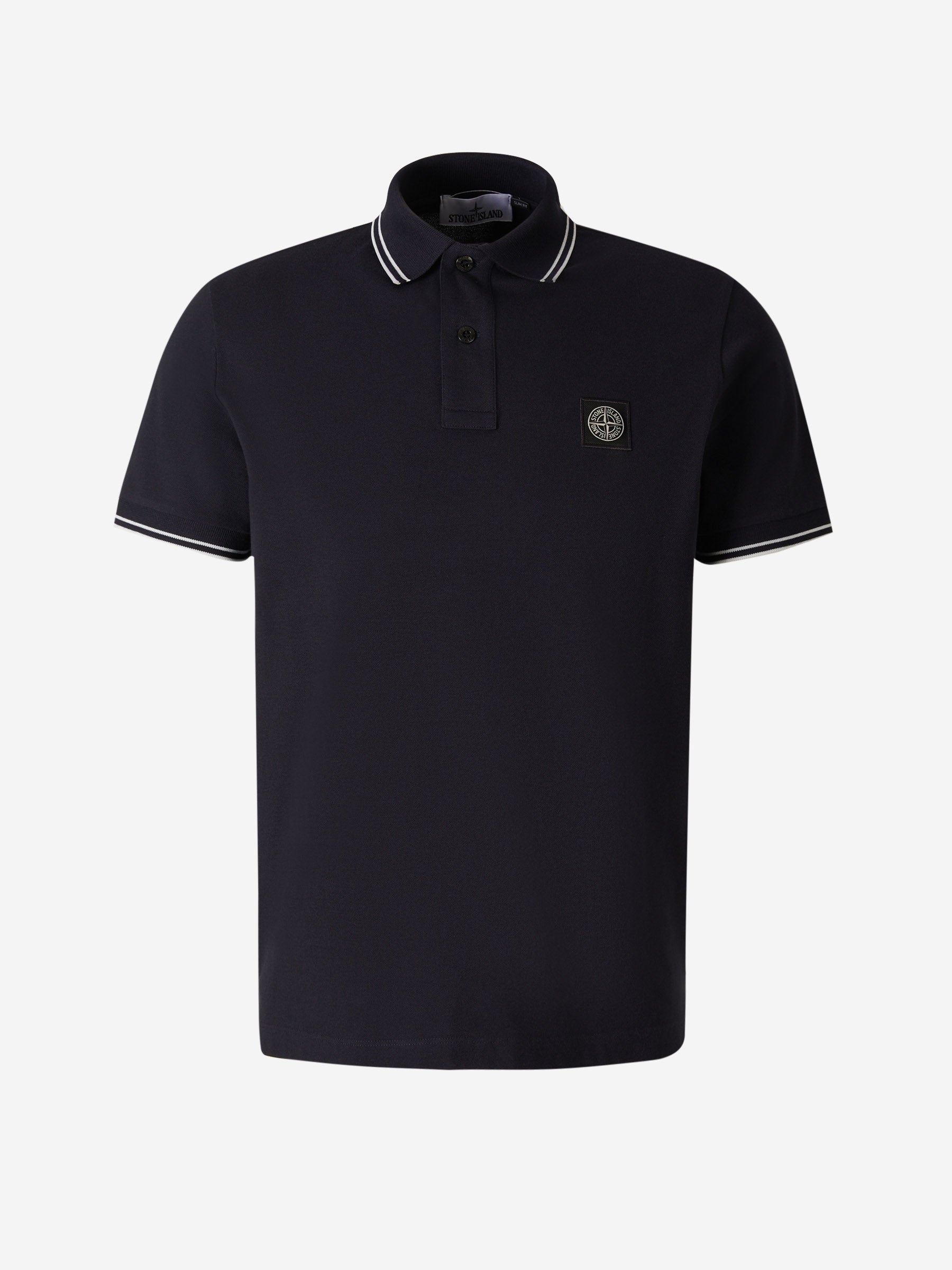 Outlet online Stone Island Hombre Polo Piqué Detalle Rayas color Negro sku 552-001406 02 - Foto 1