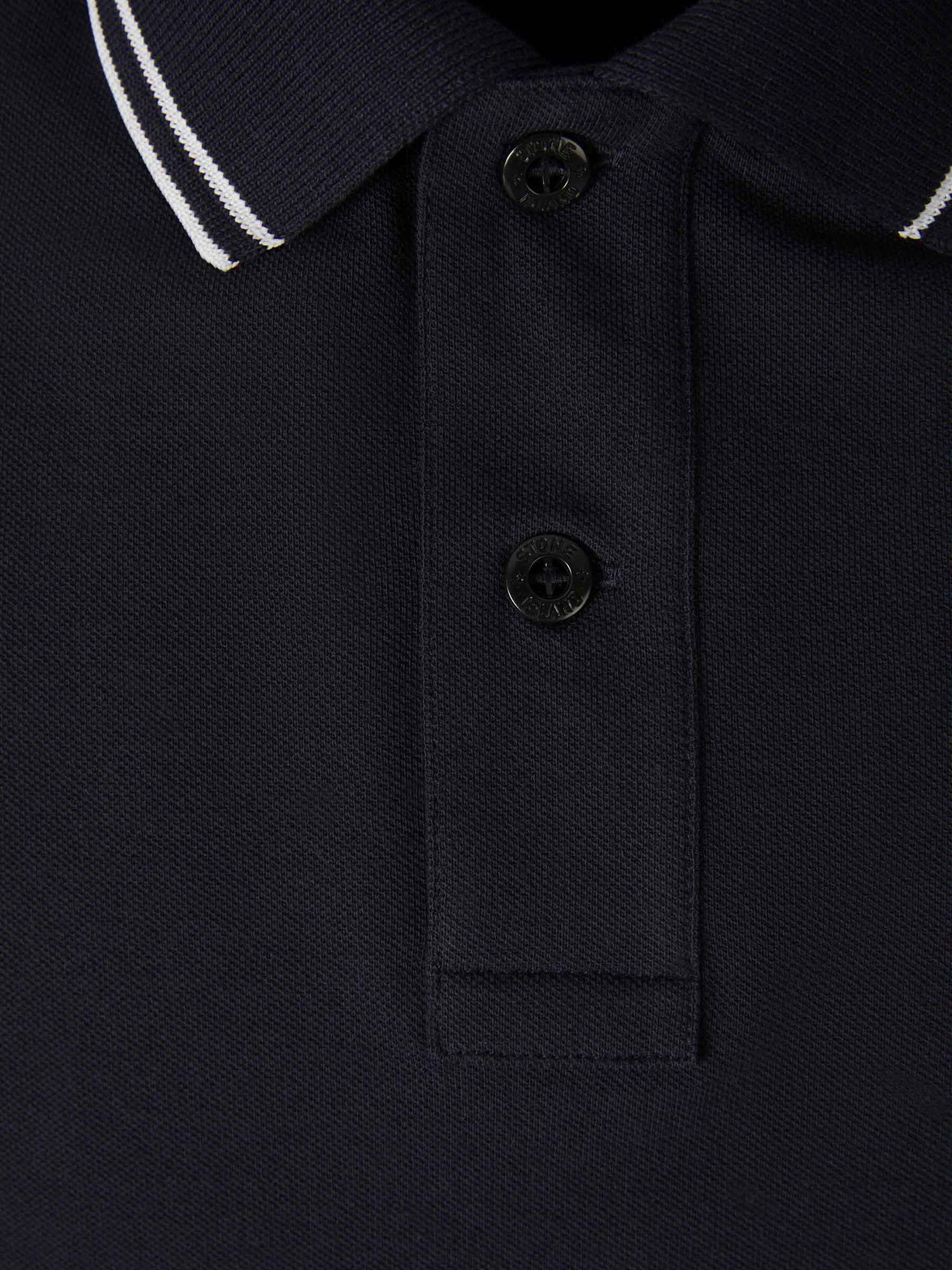 Outlet online Stone Island Hombre Polo Piqué Detalle Rayas color Negro sku 552-001406 02 - Foto 3