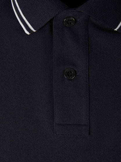 Outlet online Stone Island Hombre Polo Piqué Detalle Rayas color Negro sku 552-001406 02 - Foto 3