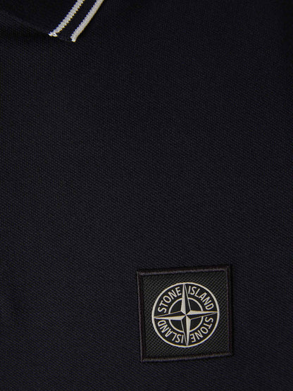 Outlet online Stone Island Hombre Polo Piqué Detalle Rayas color Negro sku 552-001406 02 - Foto 4