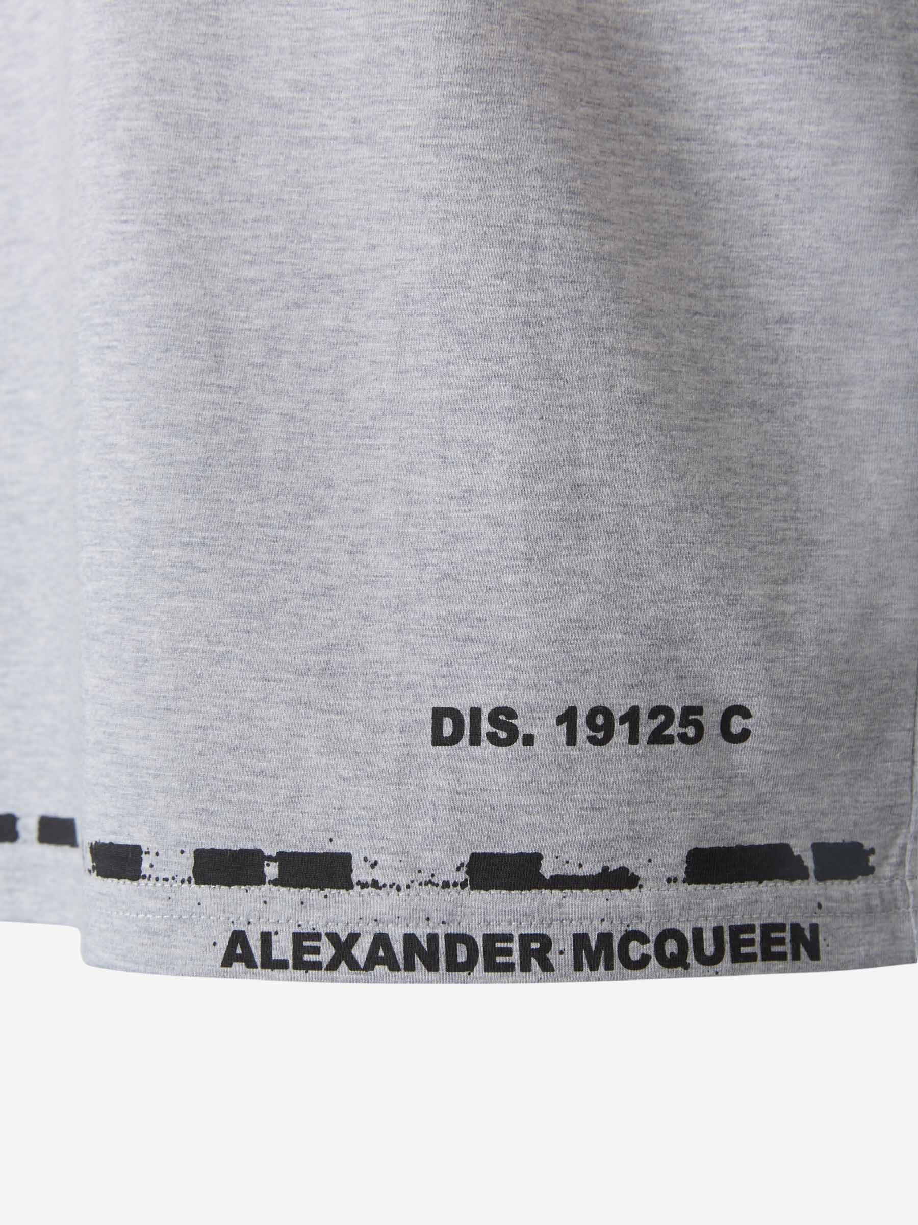 Alexander McQueen Camiseta Logo Estampado color Gris Claro sku 553-002656 03 - Foto 5